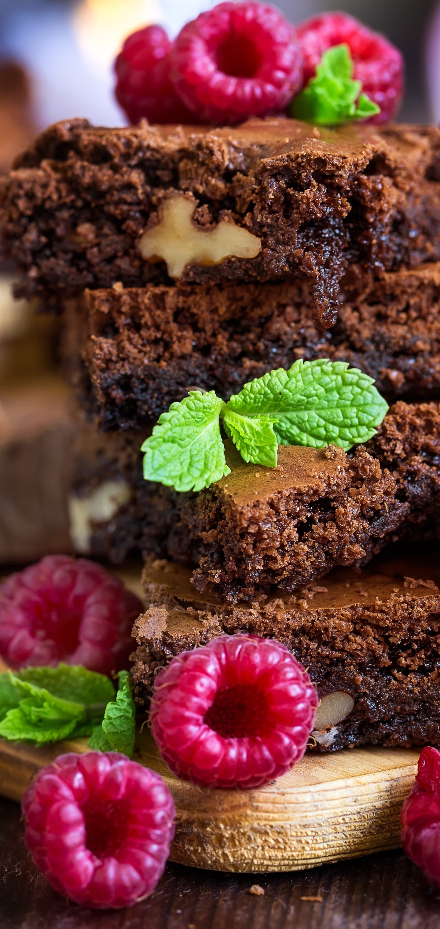 Indulgent brownie, Delicious treat, Chocolate cravings, Gooey fudge goodness, 1440x3040 HD Phone