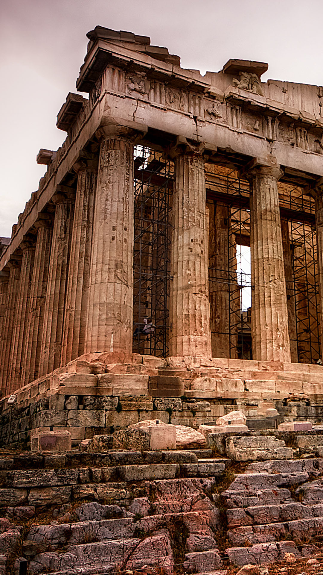 Backlit Parthenon, Athenian perspective, Windows 10 spotlight, Greece photography, 1080x1920 Full HD Phone