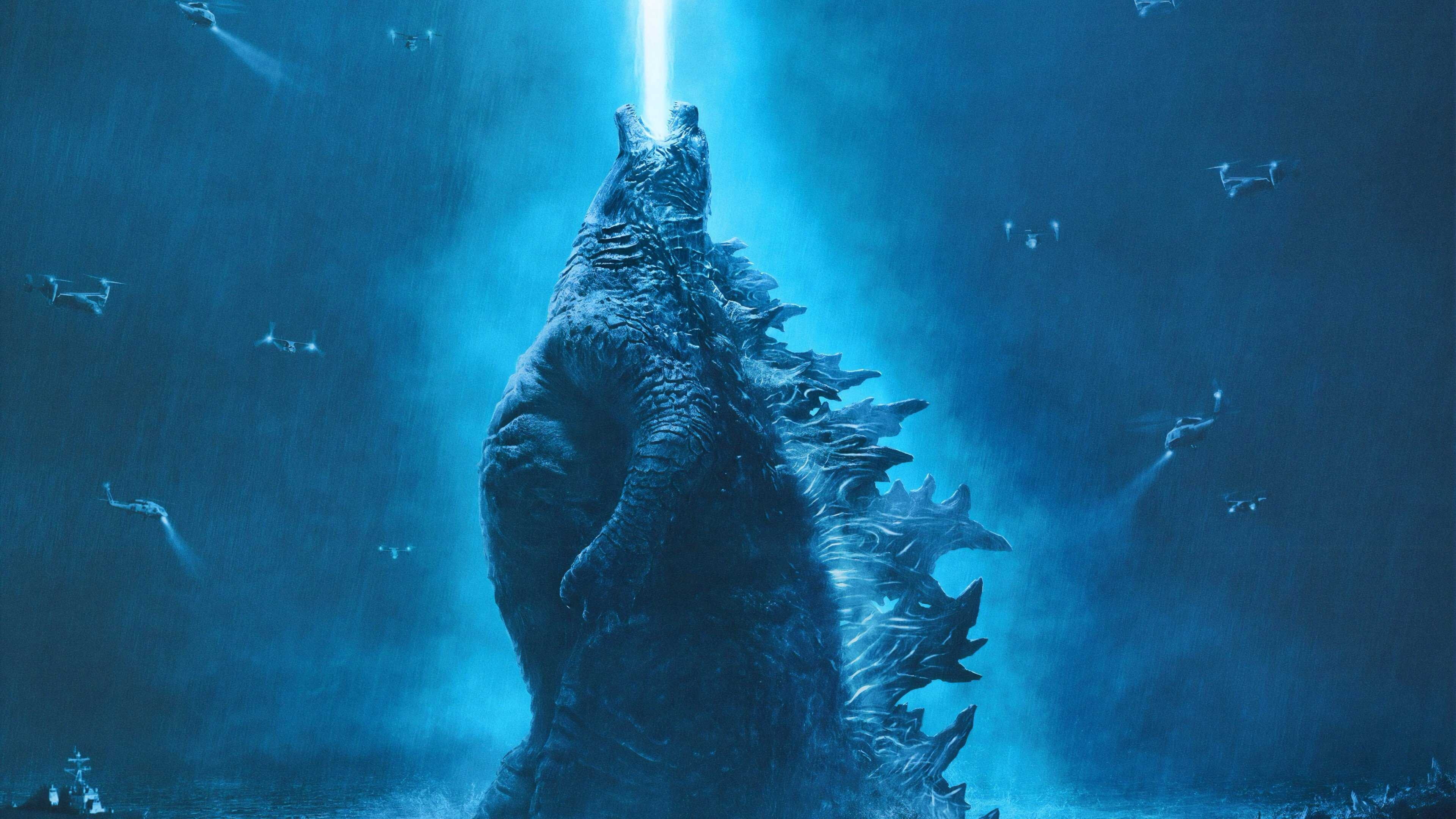 Godzilla: Has allies, such as Rodan, Mothra and Anguirus, Gojira. 3840x2160 4K Wallpaper.