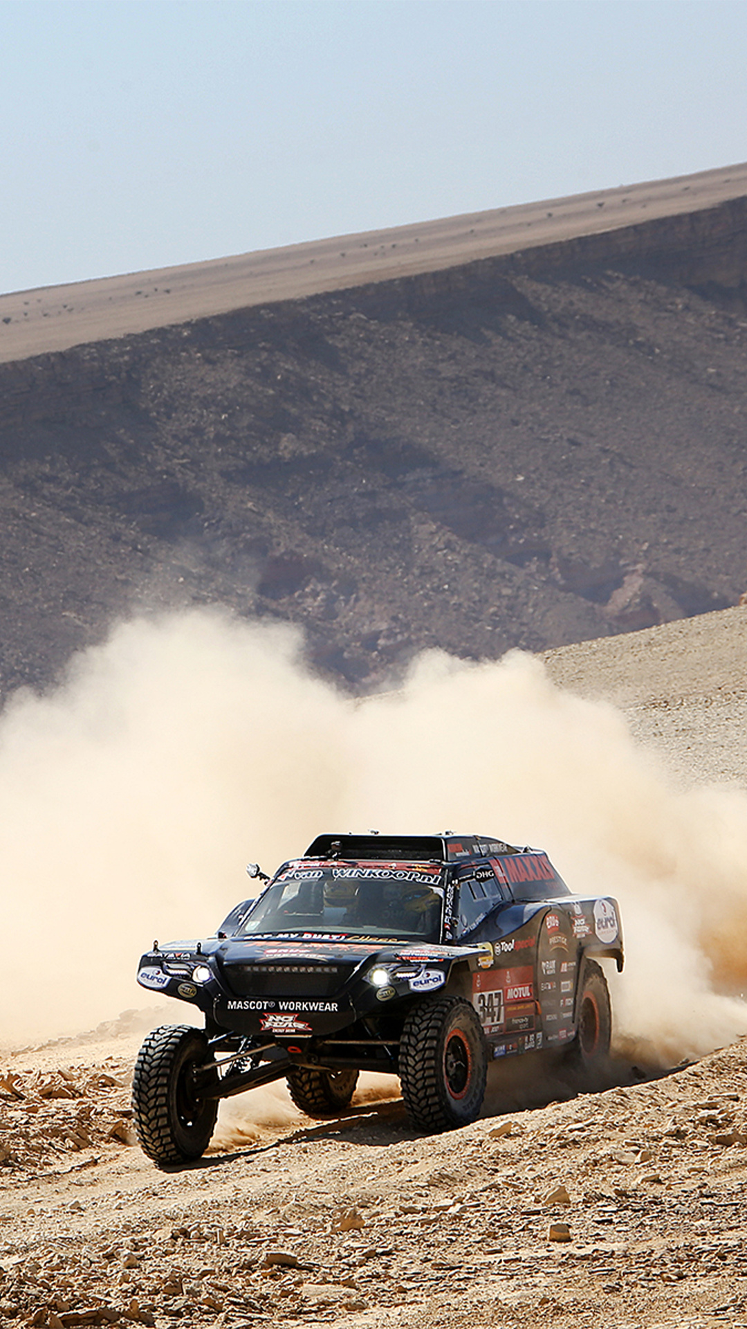 Dakar Rally: Dutch Coronel Dakar Team, 2020, Two weeks of competition, Arabian desert. 1080x1920 Full HD Wallpaper.