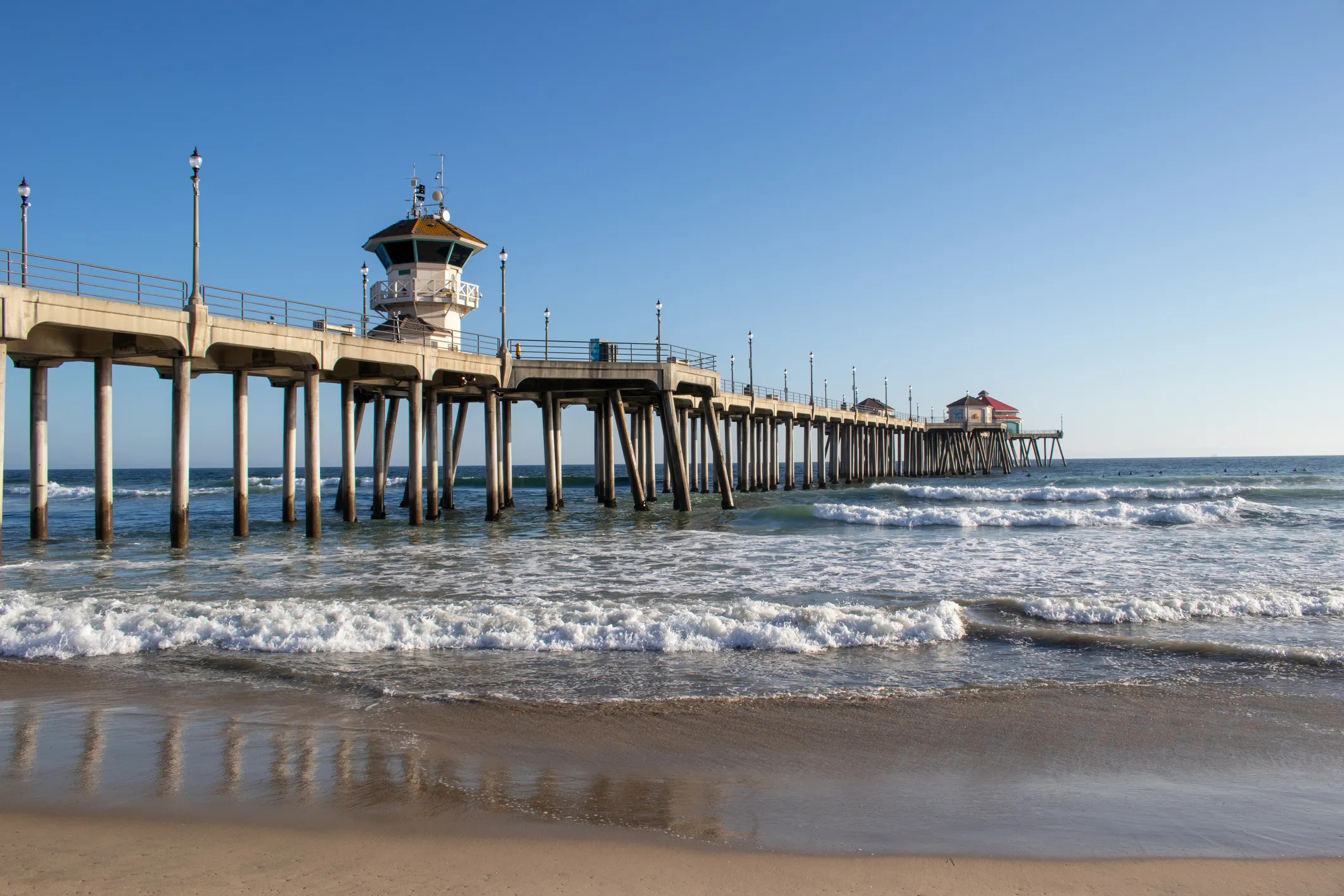 Huntington Beach, Travels, Tragic incident, Huntington Beach pier, 2130x1420 HD Desktop