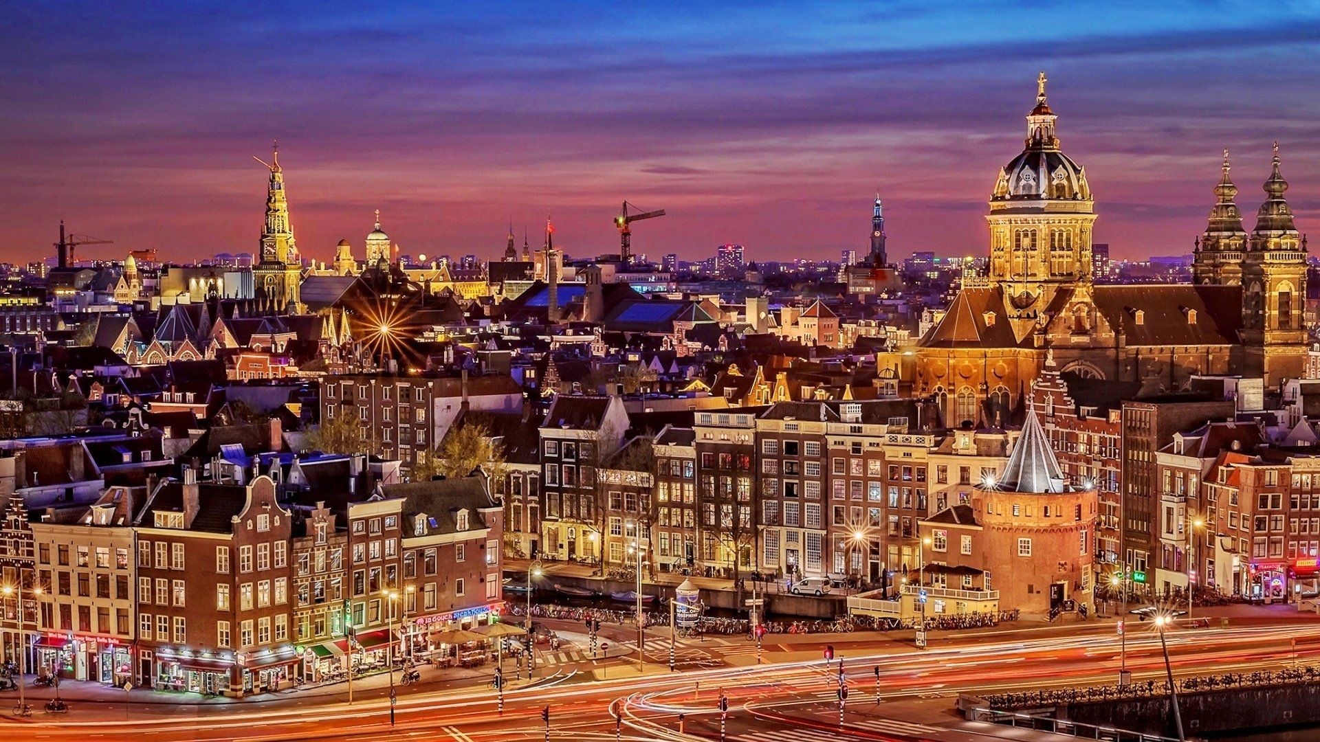 Amsterdam skyline, Popular wallpapers, Top-rated backgrounds, City charm, 1920x1080 Full HD Desktop