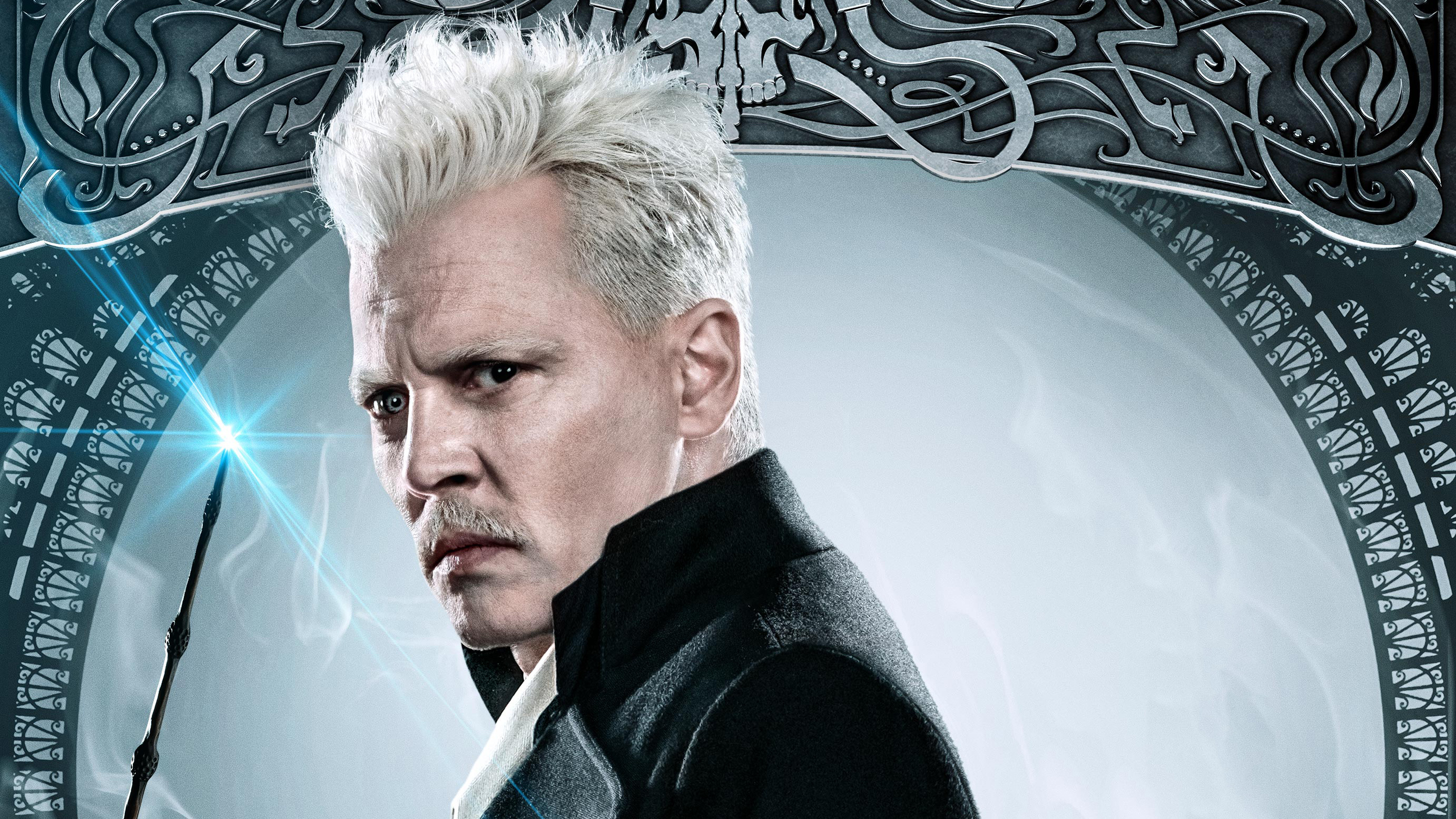 Johnny Depp as Grindelwald, Fantastic Beasts, HD movies, High-quality images, 2770x1560 HD Desktop