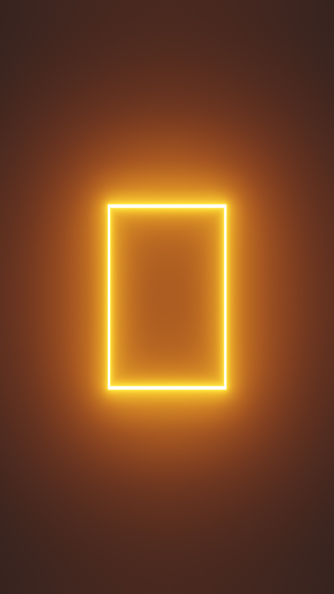 Gold Lights: Glowing rectangular window, Minimalistic, Warm white LED decoration light. 1080x1920 Full HD Wallpaper.