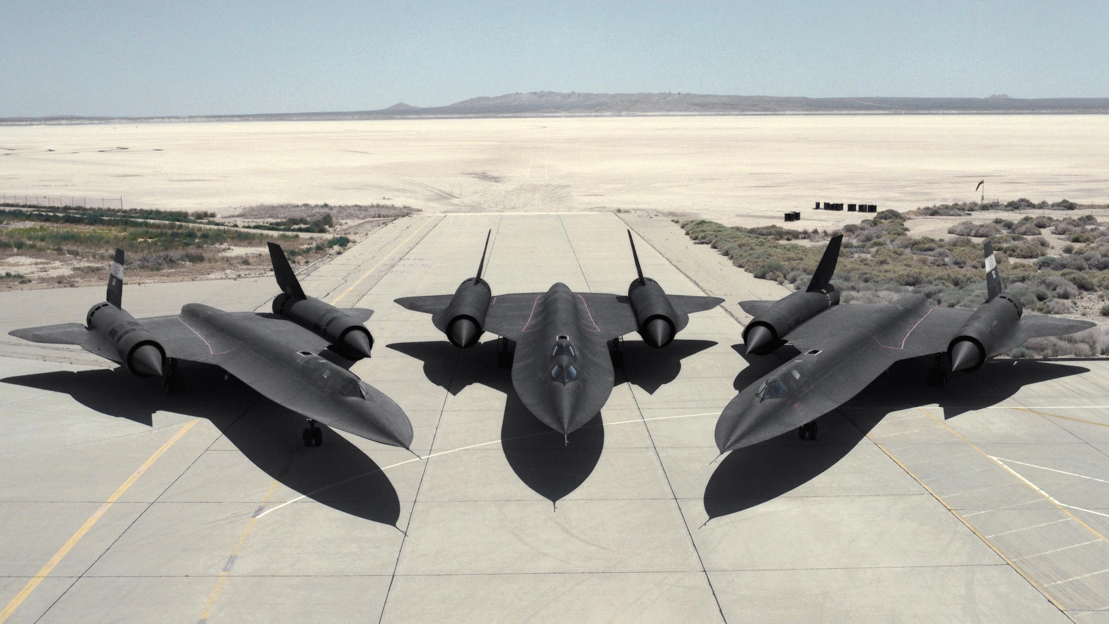 Lockheed airplane, SR-71 Blackbird, US Air Force, 3840x2160 4K Desktop