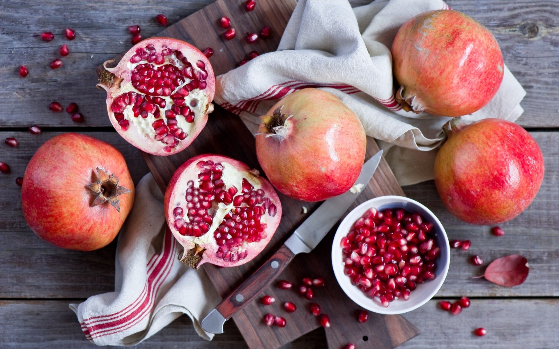 Seeds: Aril, The edible part of pomegranate fruit that represents 50–70 % total weight of the fruit. 1920x1200 HD Wallpaper.