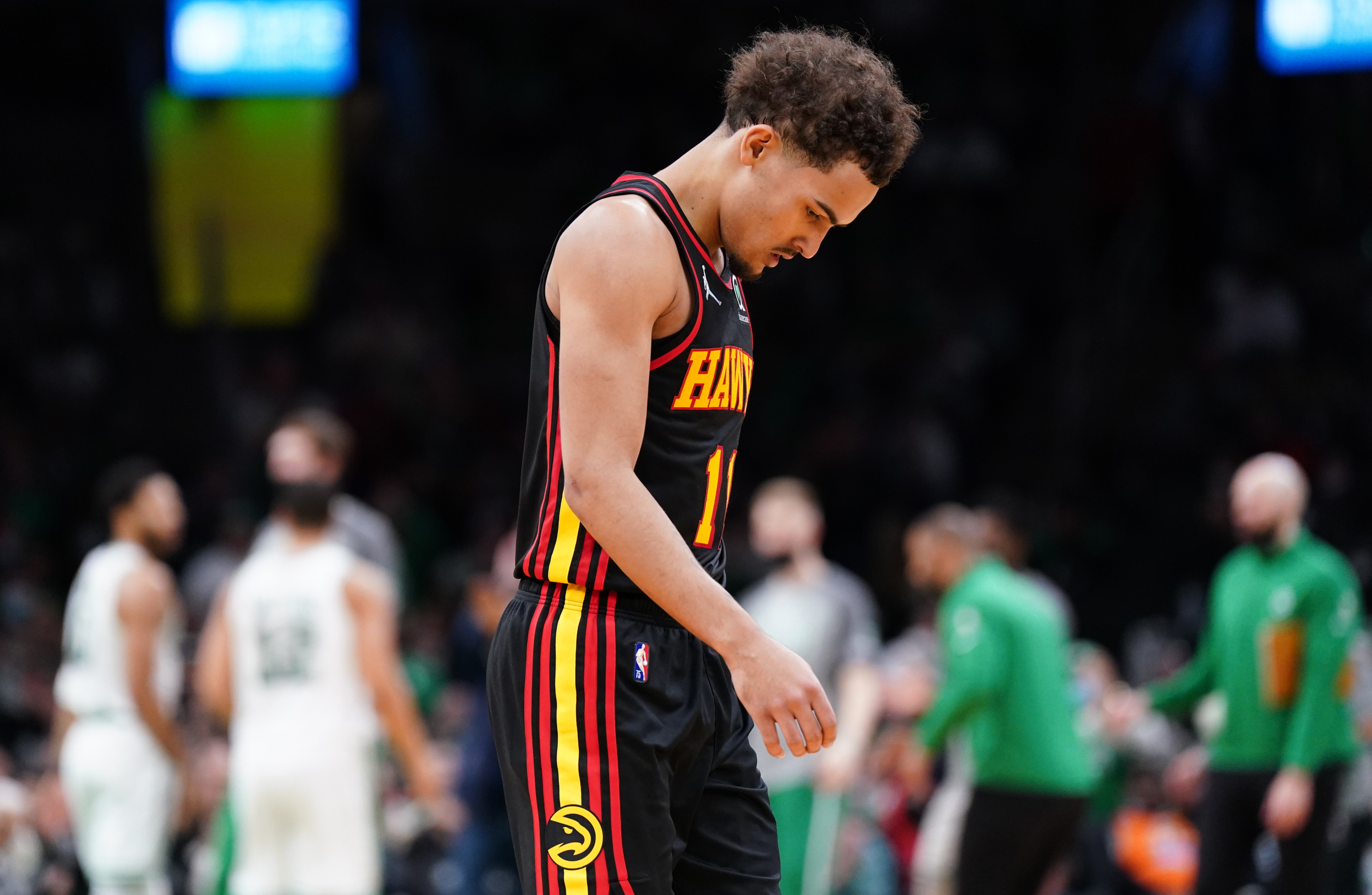 Trae Young, Missed game, Atlanta Hawks issues, Player's absence, 3200x2090 HD Desktop
