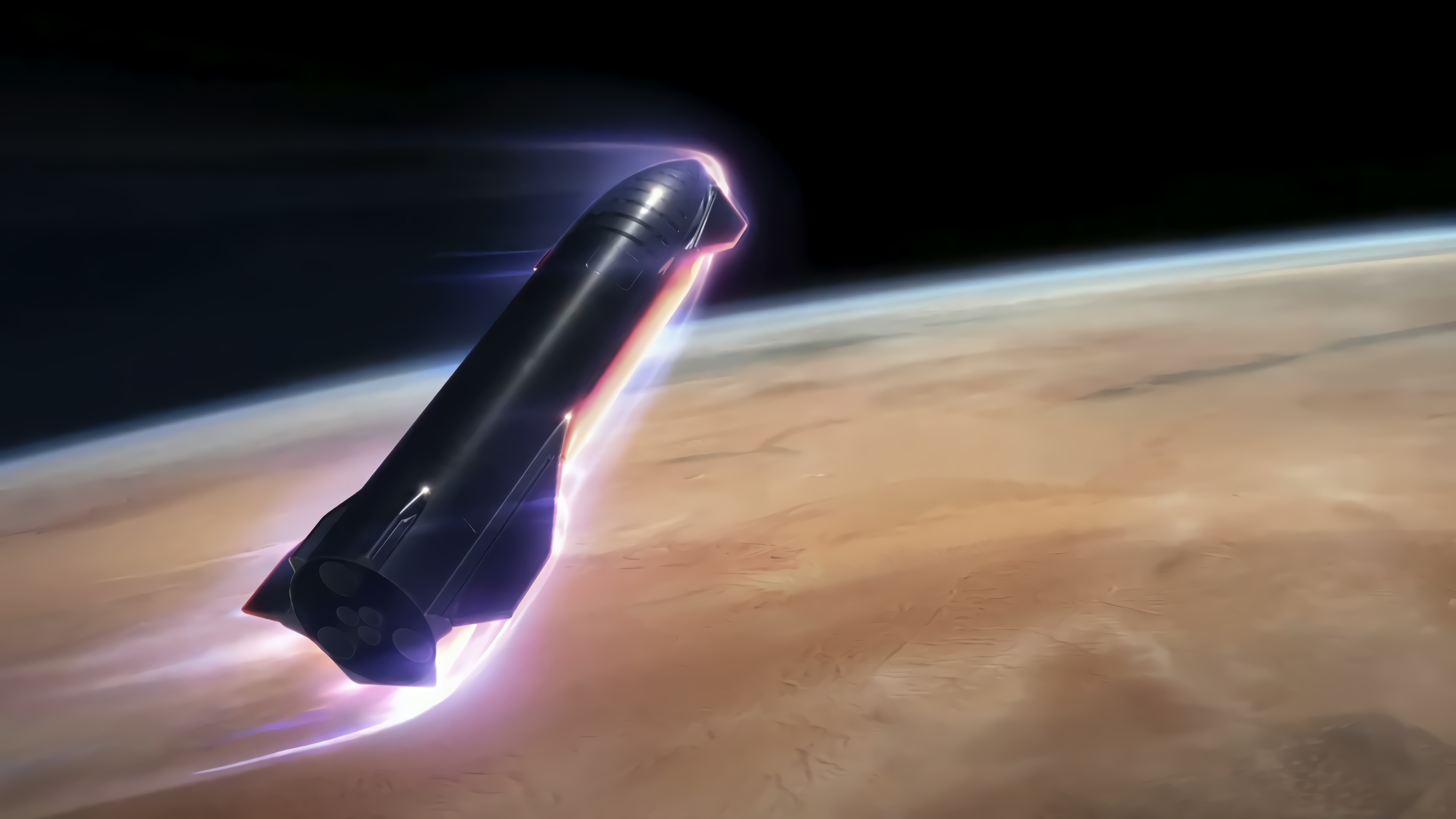 Starship: SpaceX, Rocket, The Future Of Spaceflight, Spacecraft. 3840x2160 4K Wallpaper.