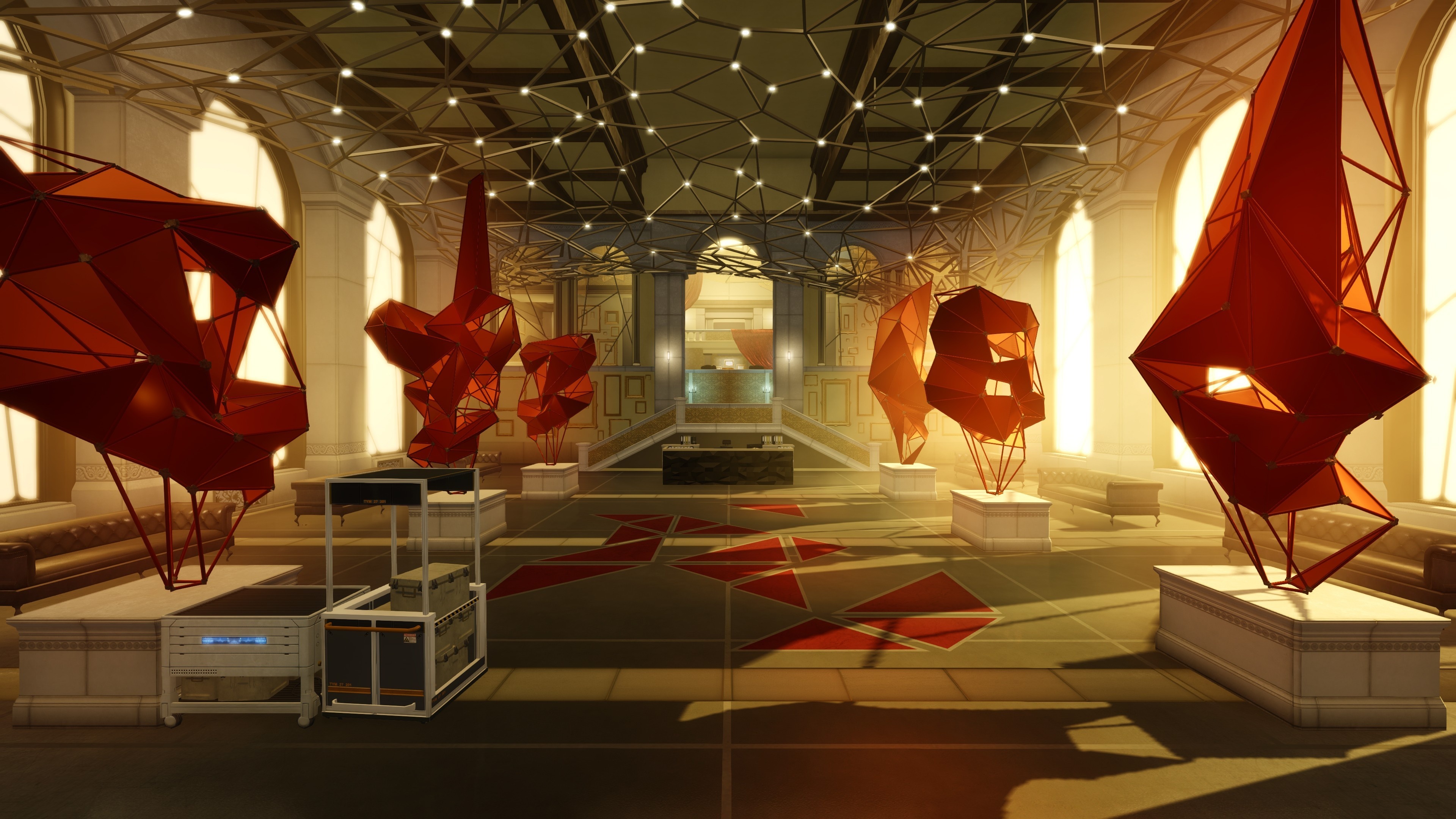 Deus Ex gaming, Futuristic interior design, Human Revolution, HD wallpaper, 3840x2160 4K Desktop