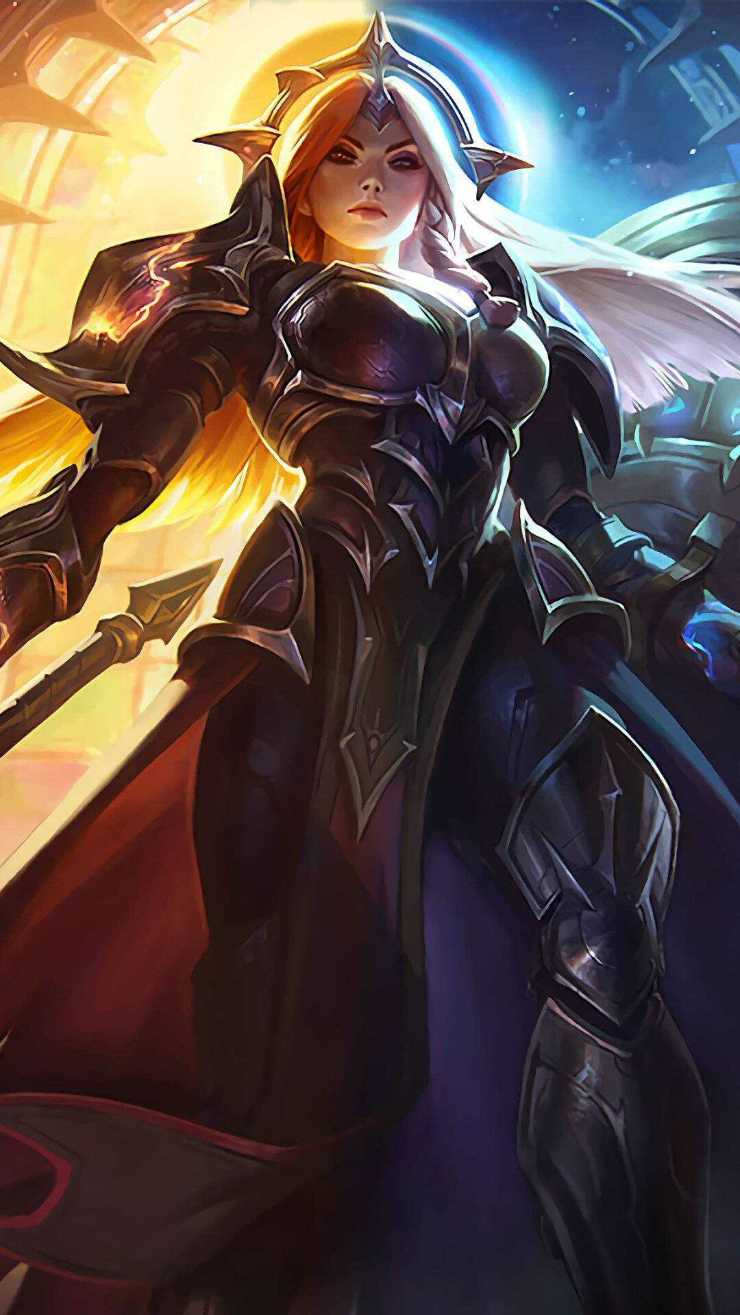 League of Legends: Leona, A holy warrior of the Solari, Zenith Blade. 1080x1920 Full HD Wallpaper.
