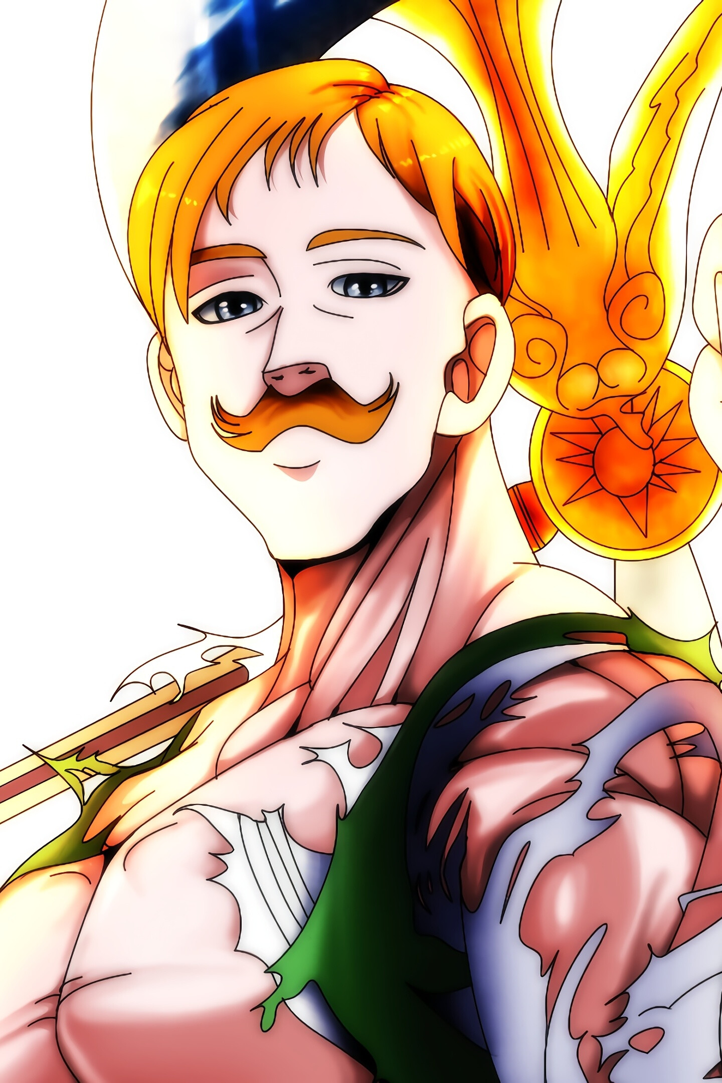 The Seven Deadly Sins: Escanor, known throughout the Kingdom of Liones as "The Strongest Holy Knight". 1440x2160 HD Background.