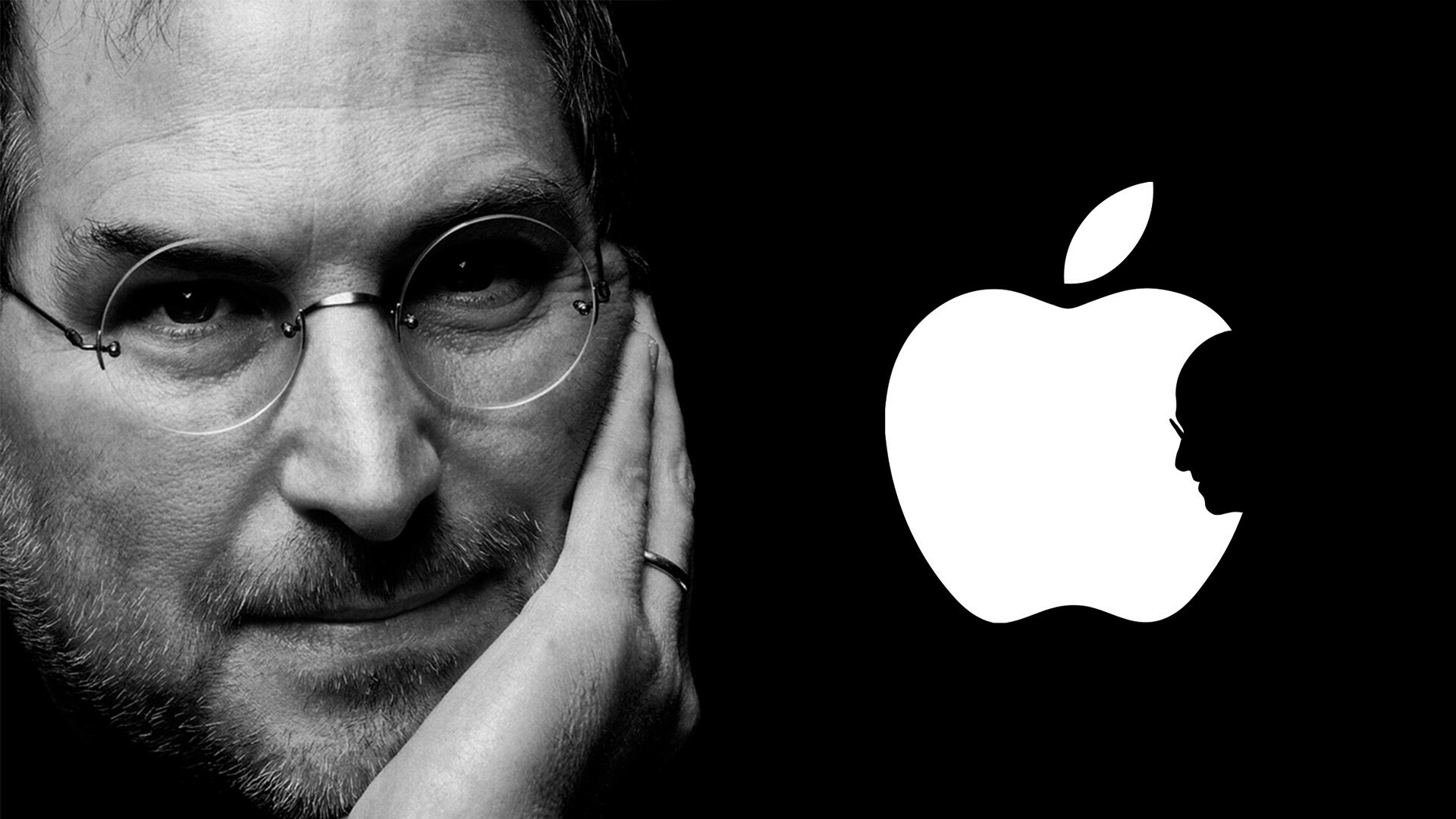 Steve Jobs: A brilliant visionary and entrepreneur, Founded Apple with Ronald Wayne and Steve Wozniak. 1920x1080 Full HD Wallpaper.