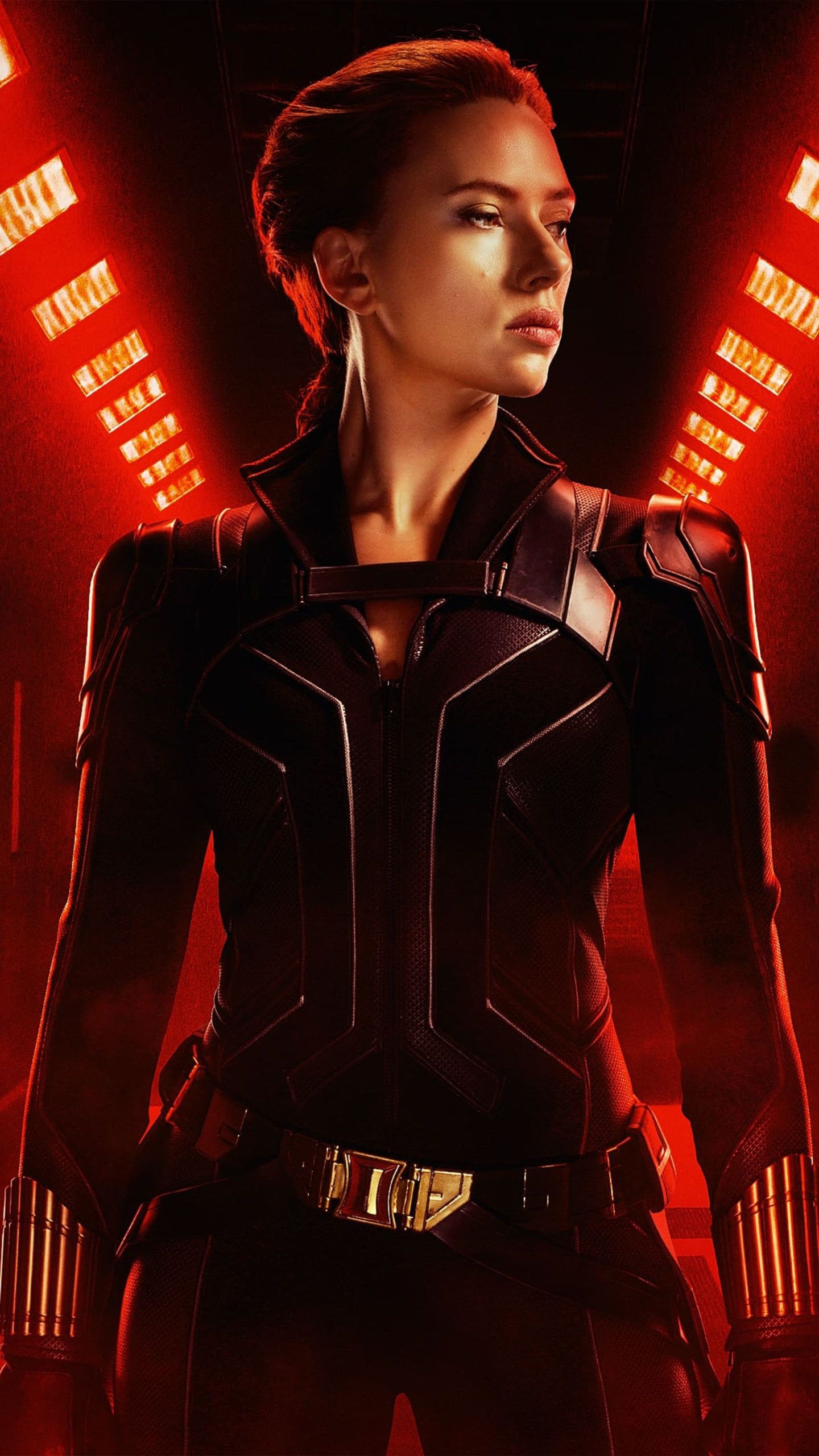 Scarlett Johansson: Natasha Romanoff, Black Widow, The Avengers, Superhero. 1440x2560 HD Background.
