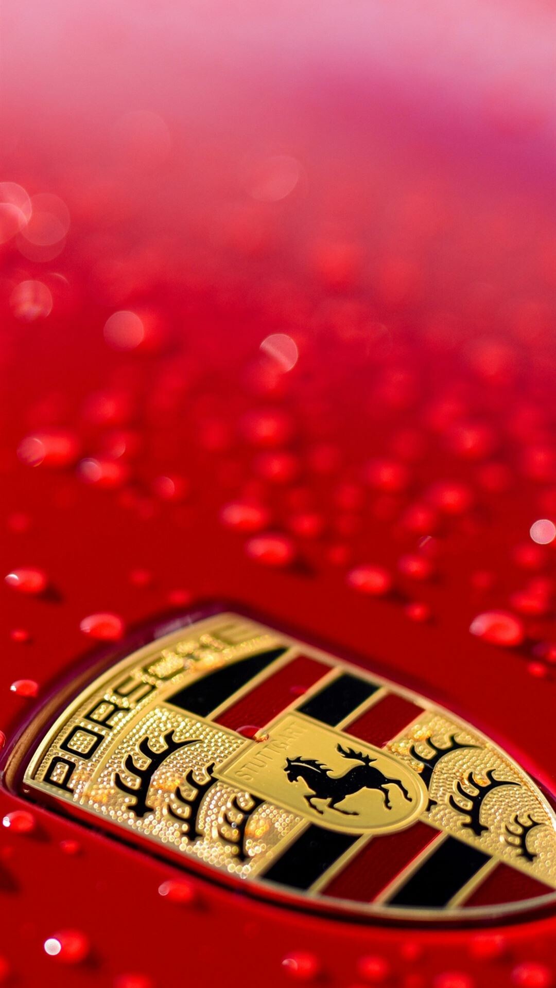 Porsche: Company logo, The old design of the arms of Wurttemberg. 1080x1920 Full HD Wallpaper.