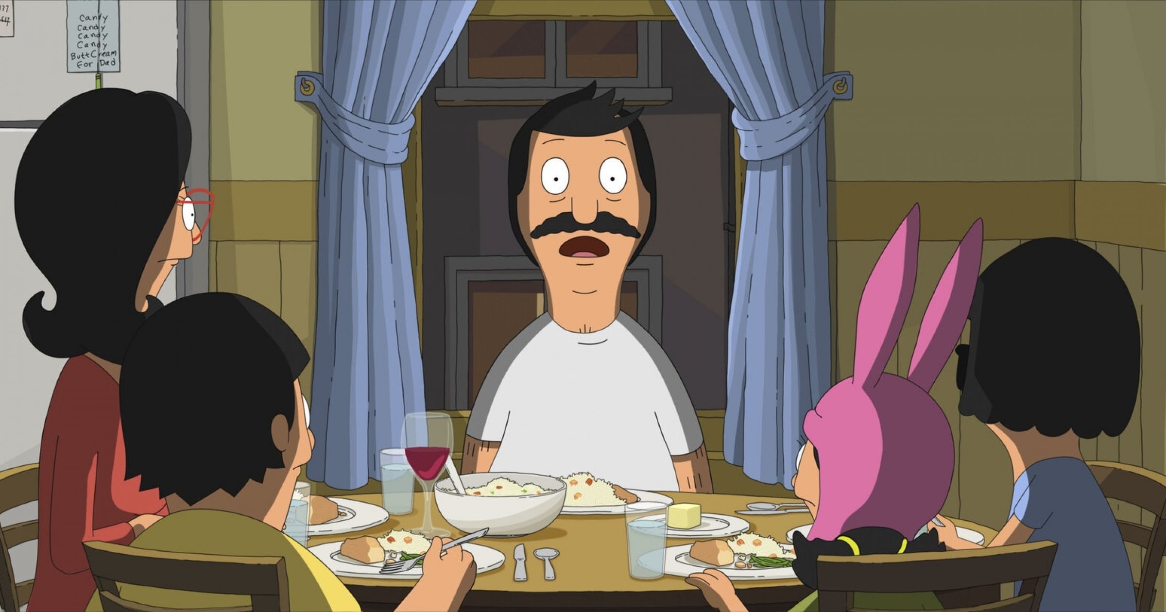 Cooper Bob's Burgers mystery, Risks and rewards, Enigmatic disappearance, Podcast radio, 2400x1260 HD Desktop