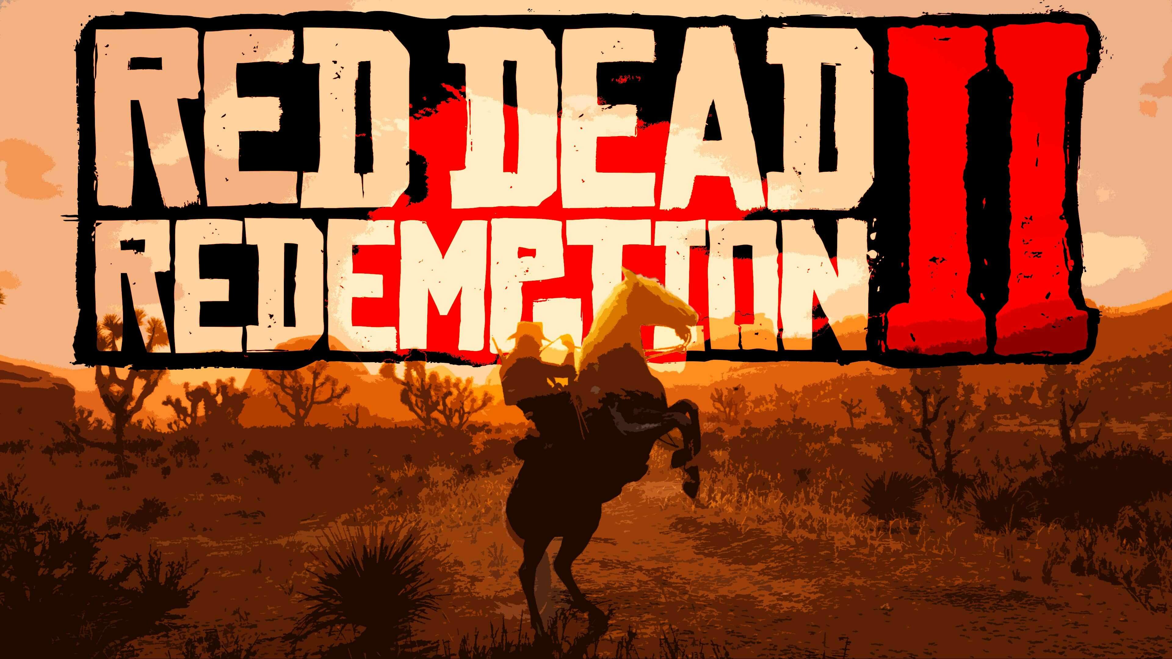 Red Dead Redemption: The third entry in the western-themed action-adventure games series. 3840x2160 4K Background.