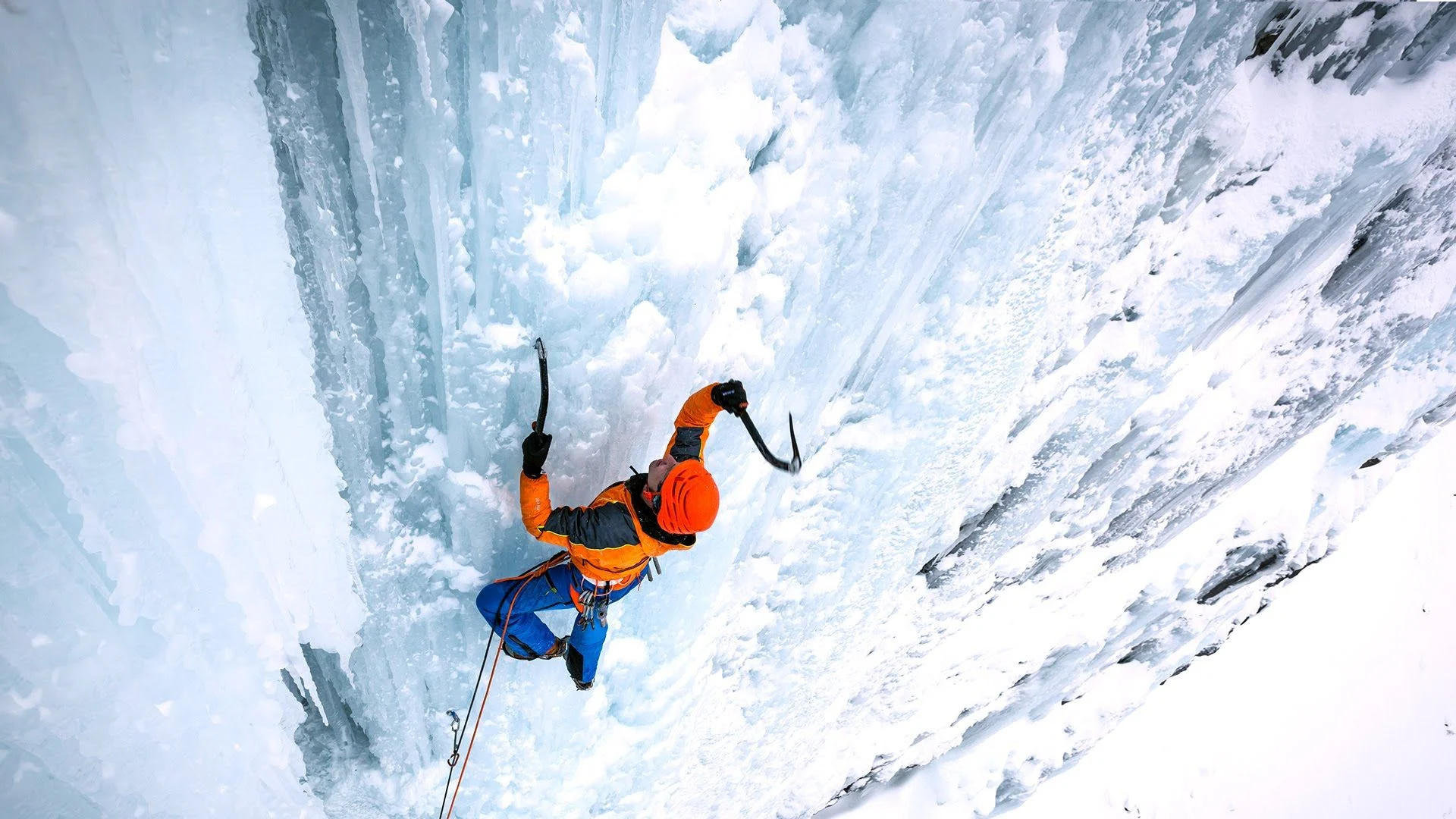 Ice Climbing: Petzl Equipment For Sports Enthusiasts And Professionals, Training In Ouray, Colorado. 1920x1080 Full HD Wallpaper.