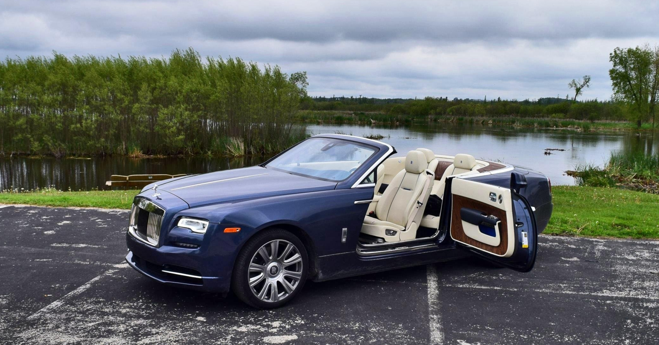 Rolls-Royce Dawn, First drive review, Luxury convertible, Car shopping video, 2300x1210 HD Desktop