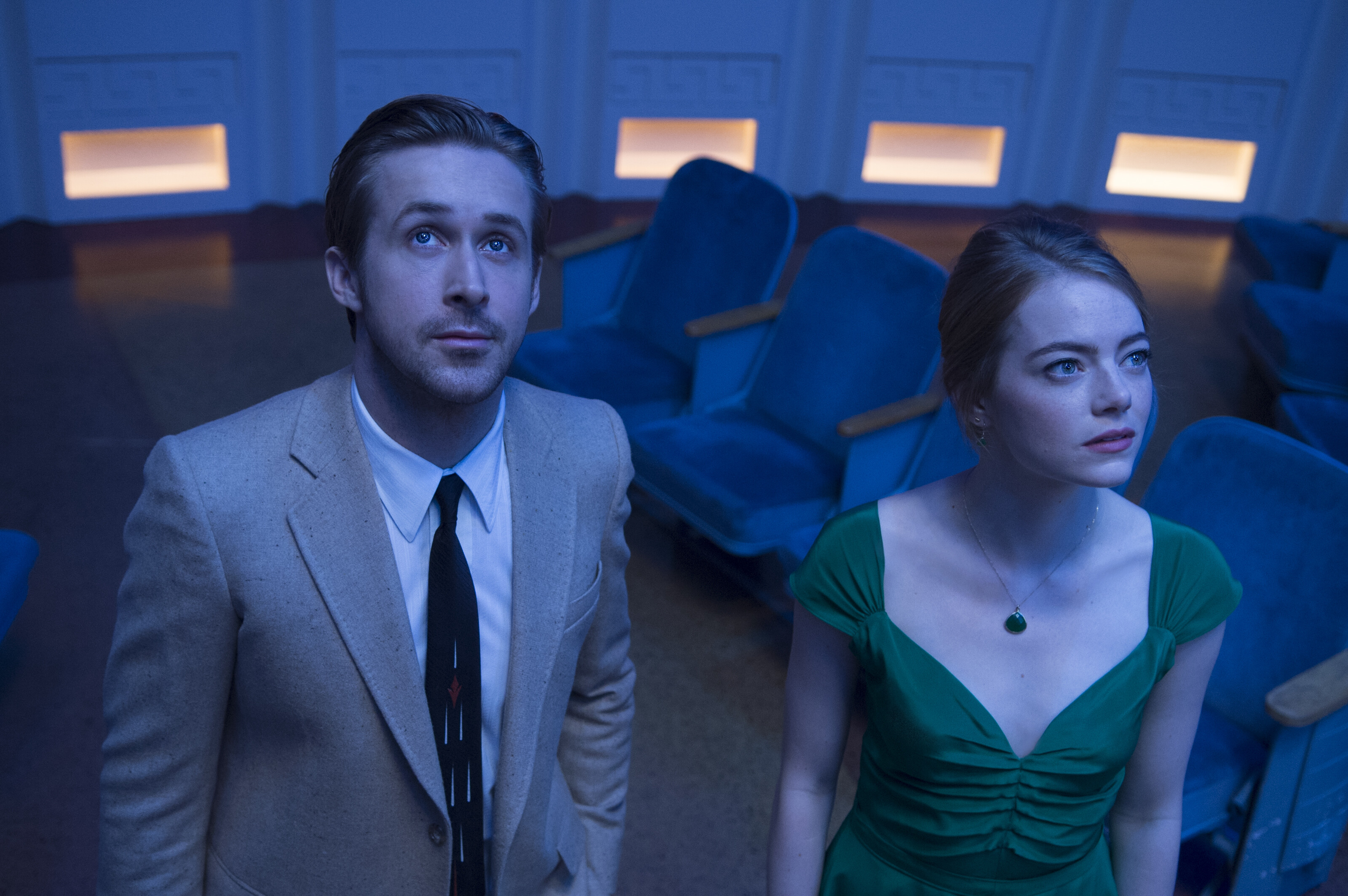 La La Land: Career aspirations run up against bittersweet romance in modern-day Los Angeles, as two artists face a heartbreaking dilemma, 2016, Movie. 3200x2130 HD Background.