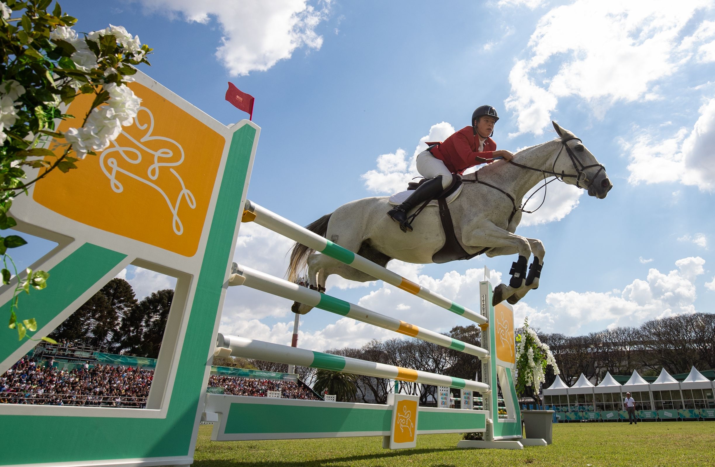 Jumping: Youth Olympic Games Buenos Aires 2018, Giacomo Casadei, Equestrianism. 2450x1600 HD Background.