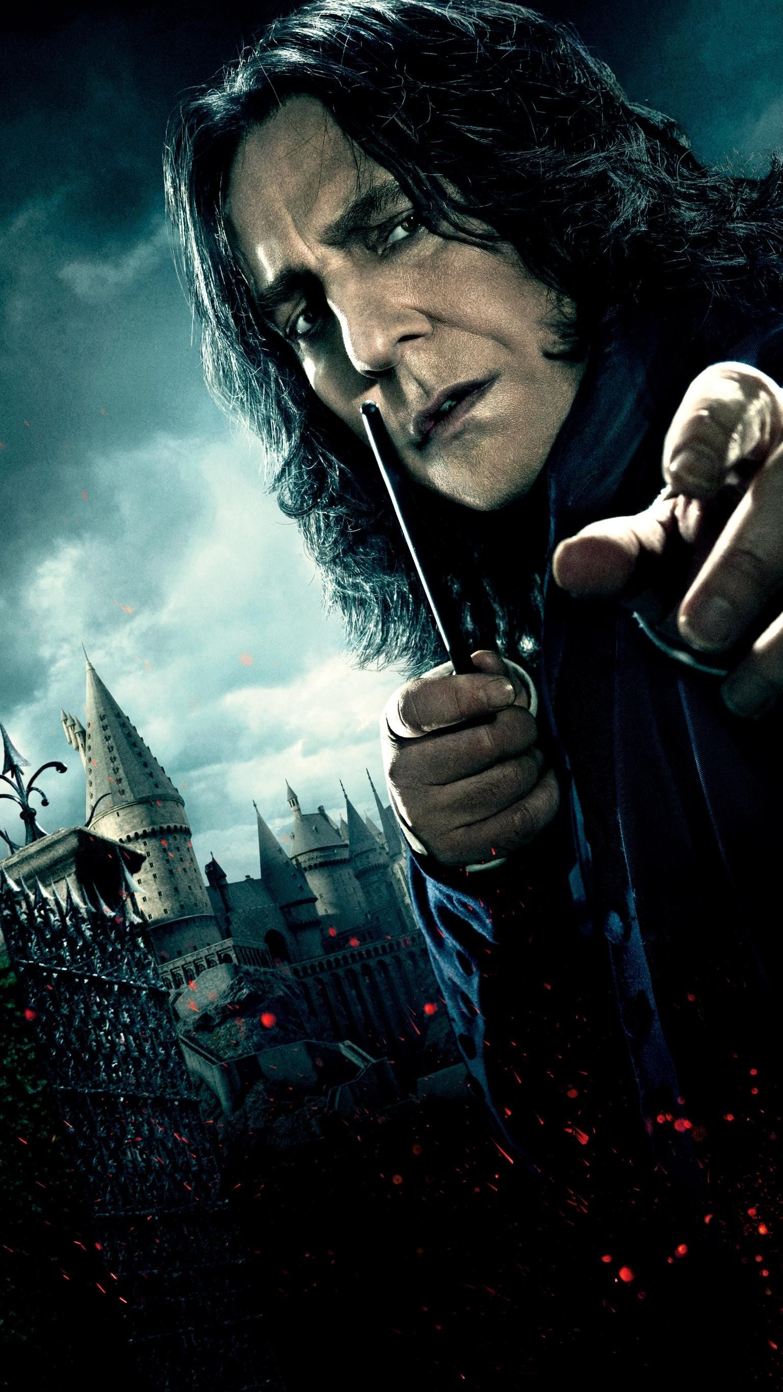 Harry Potter, Deathly Hallows, Snape, Wallpaper, 1540x2740 HD Handy