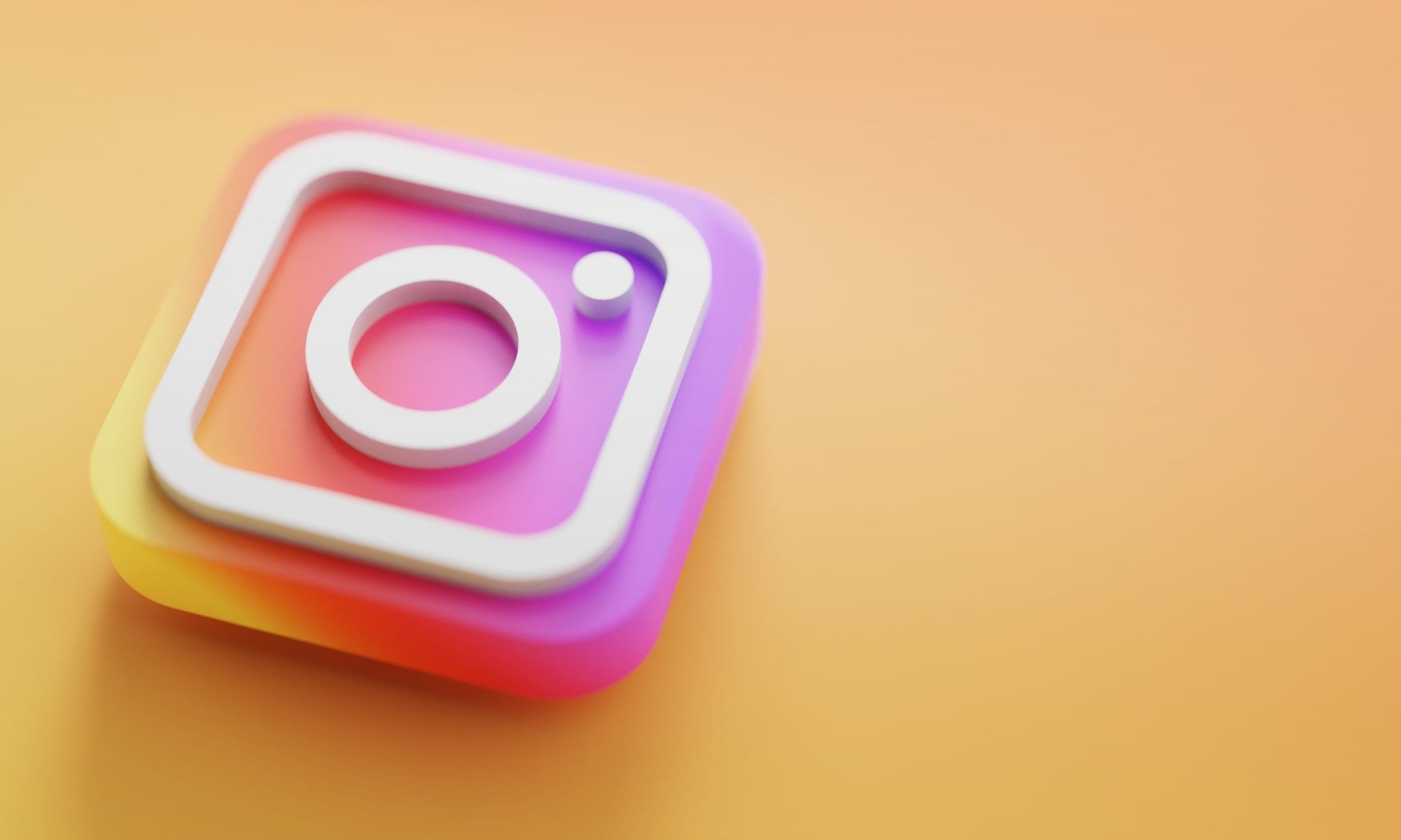 3D Logo, Instagram Logo Wallpaper, 2050x1230 HD Desktop