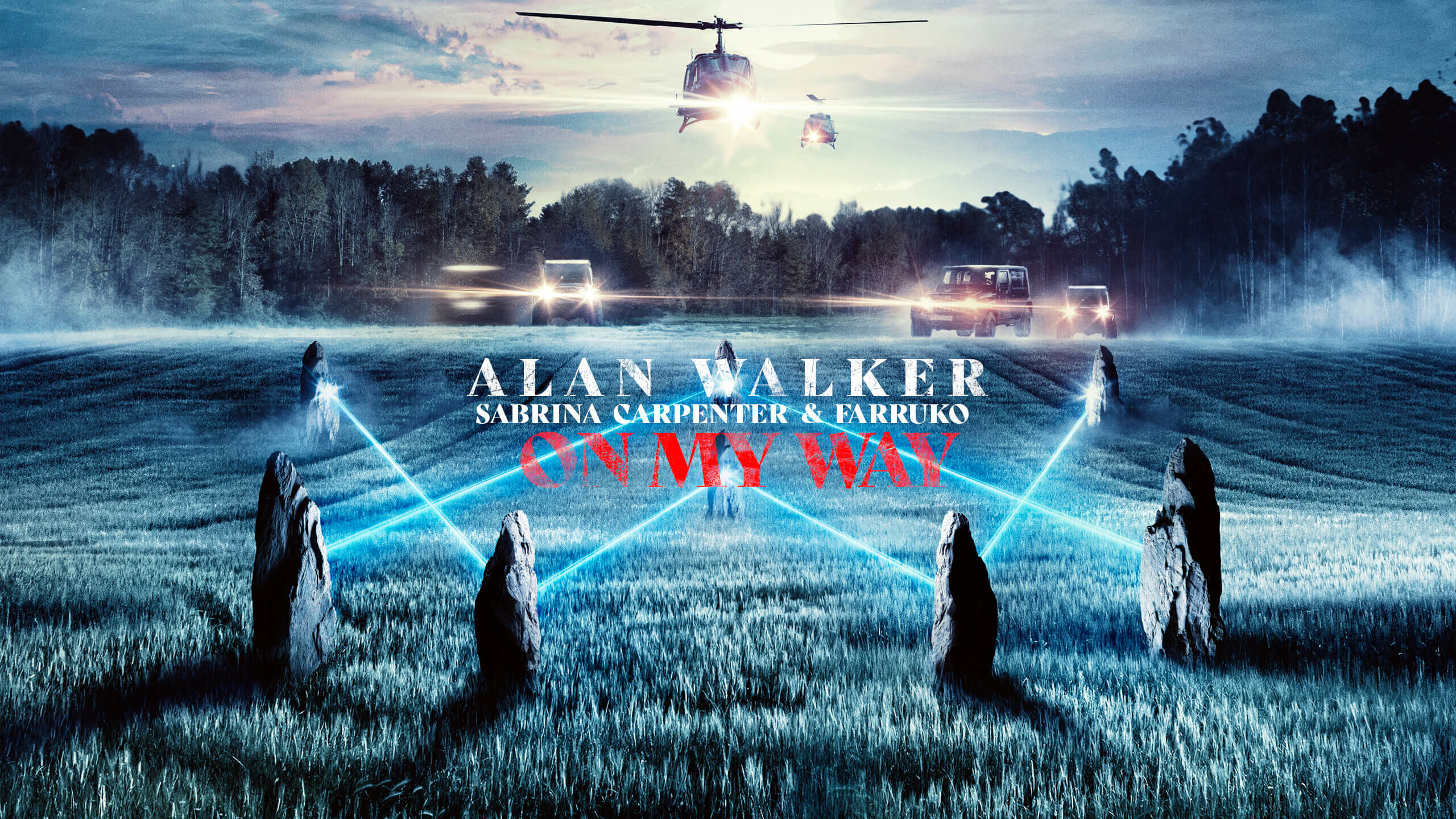 Alan Walker: “On My Way”, A song with American singer Sabrina Carpenter and Puerto Rican singer Farruko. 2560x1440 HD Wallpaper.