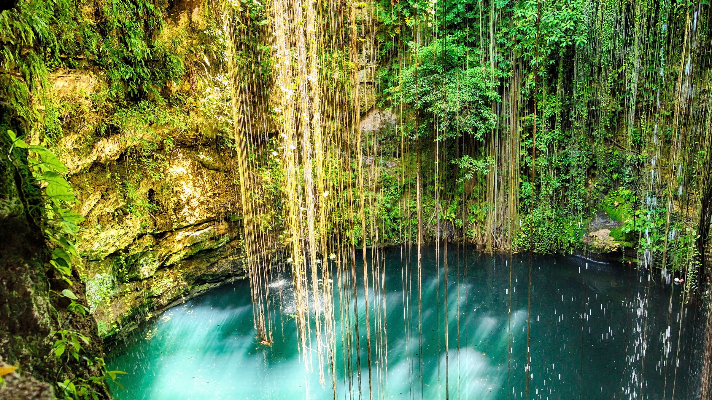 Ik Kil Cenote, Yucatan Mexiko, Cenote Beauty, Hidden Gem, 2400x1350 HD Desktop