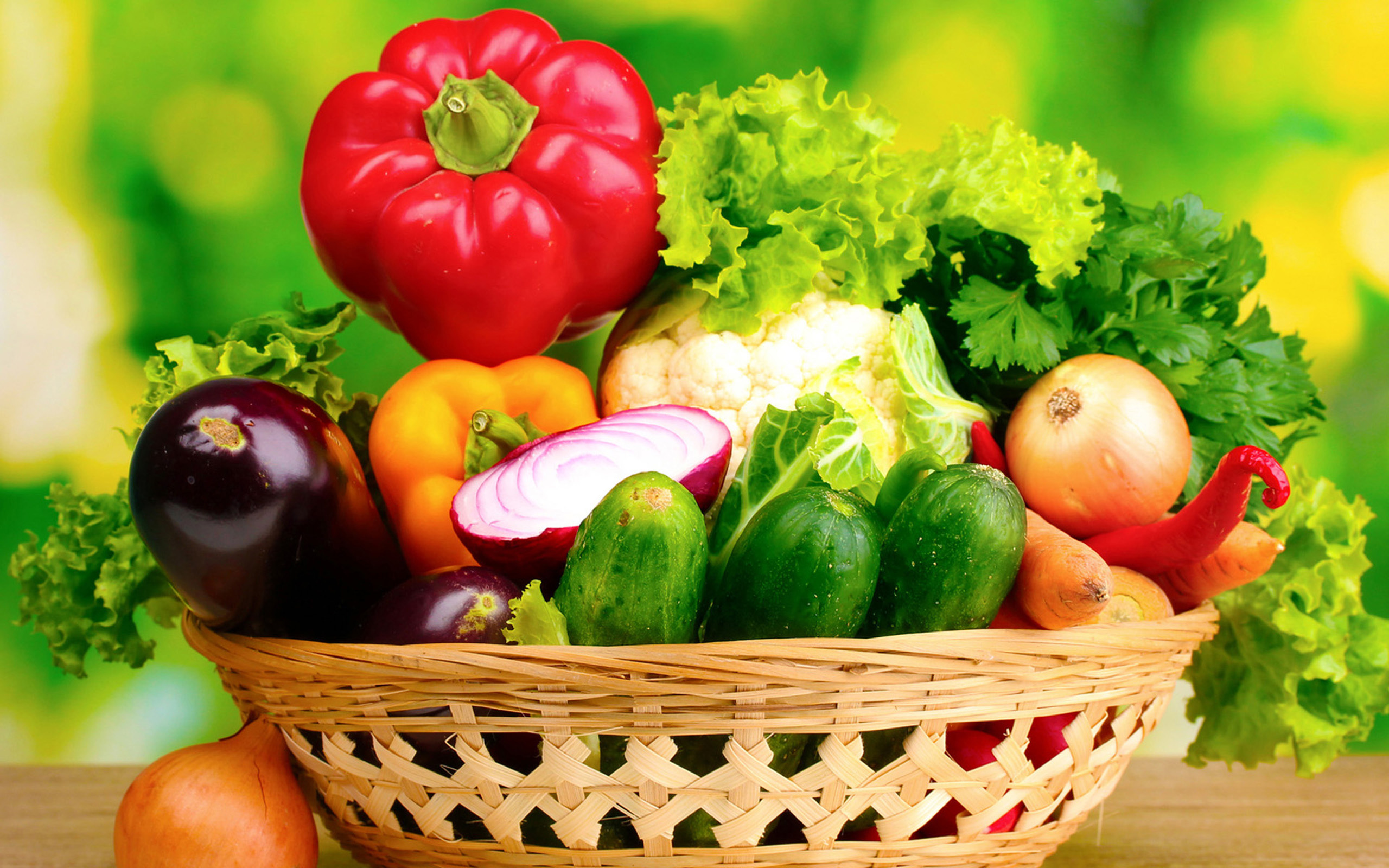 Healthy Food, Fresh Vegetables, Vitamin-rich Ingredients, Nourishing Meals, 2560x1600 HD Desktop