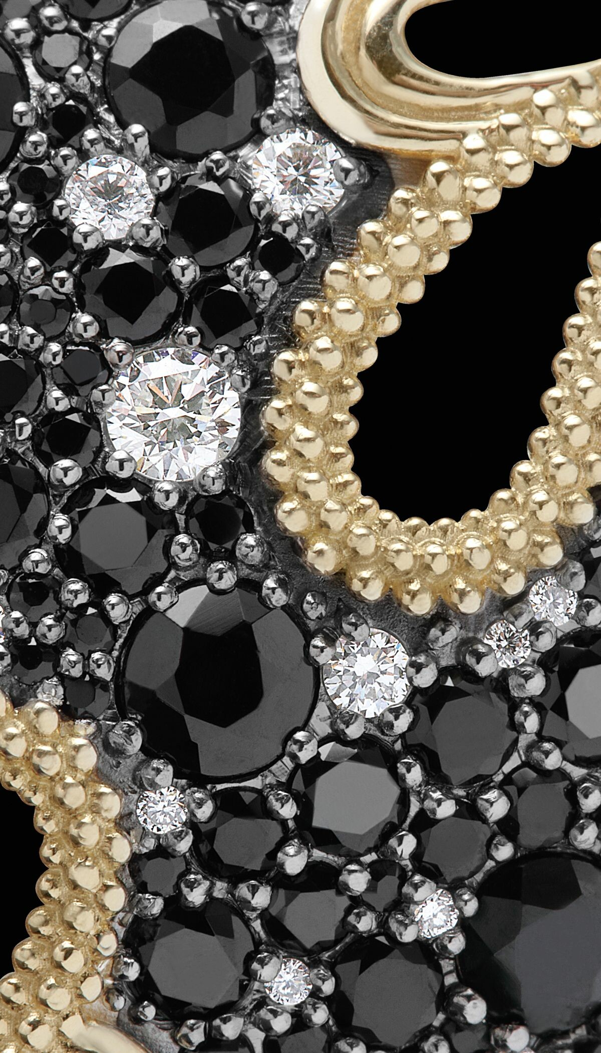 Jewels: Black gems, Designers jewelry collection. 1200x2100 HD Background.