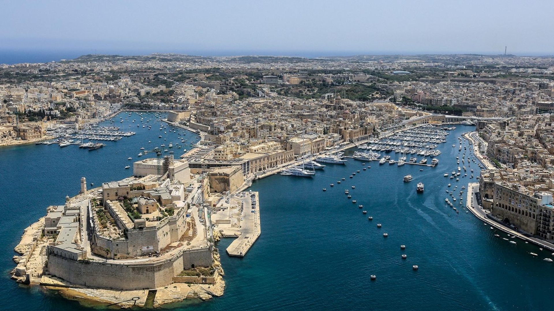 Malta, Geotagging, Aerial view, Breathtaking landscapes, 1920x1080 Full HD Desktop