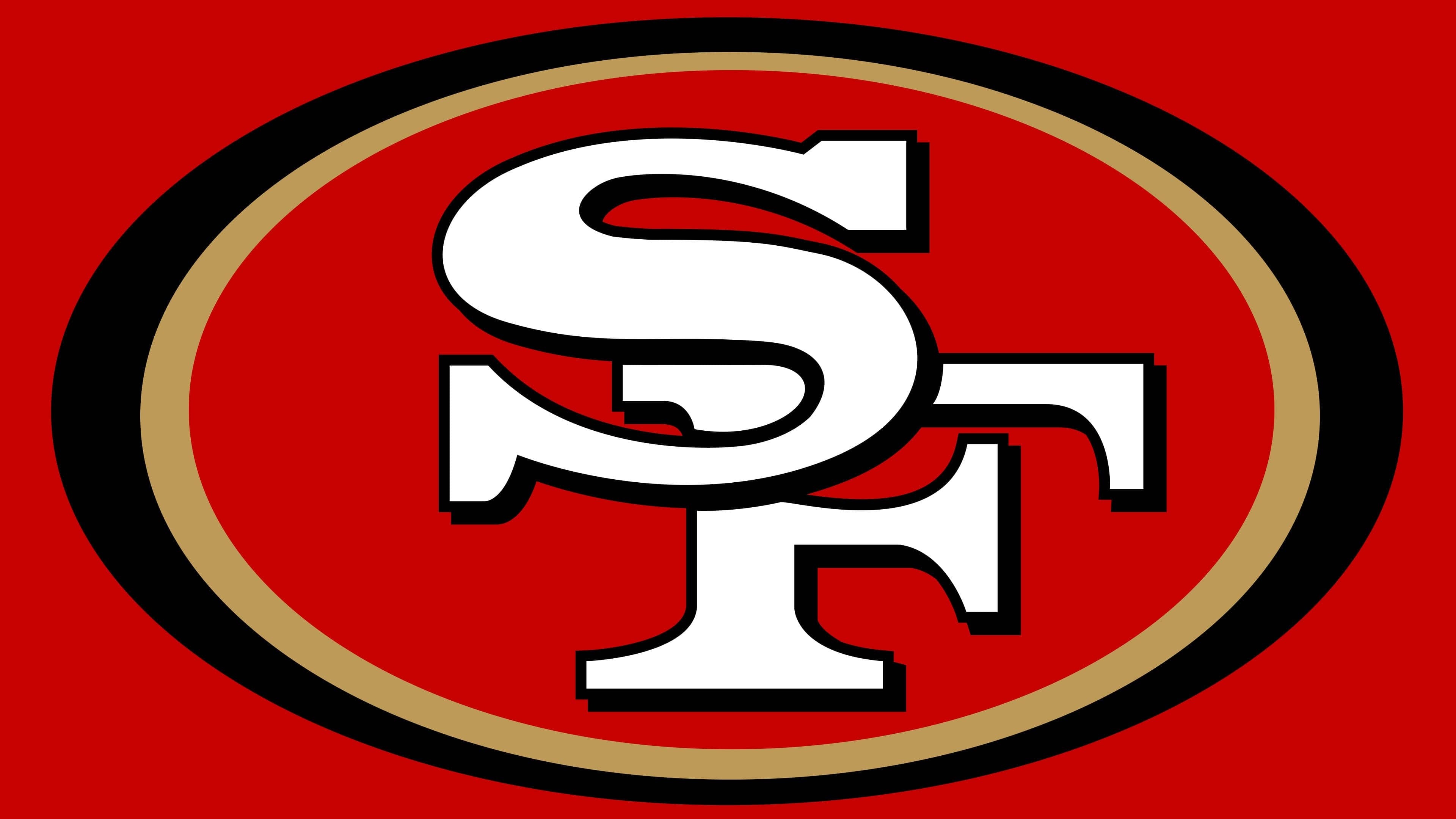 49ers logo, San Francisco's identity, Symbol's history, NFL team pride, 3840x2160 4K Desktop