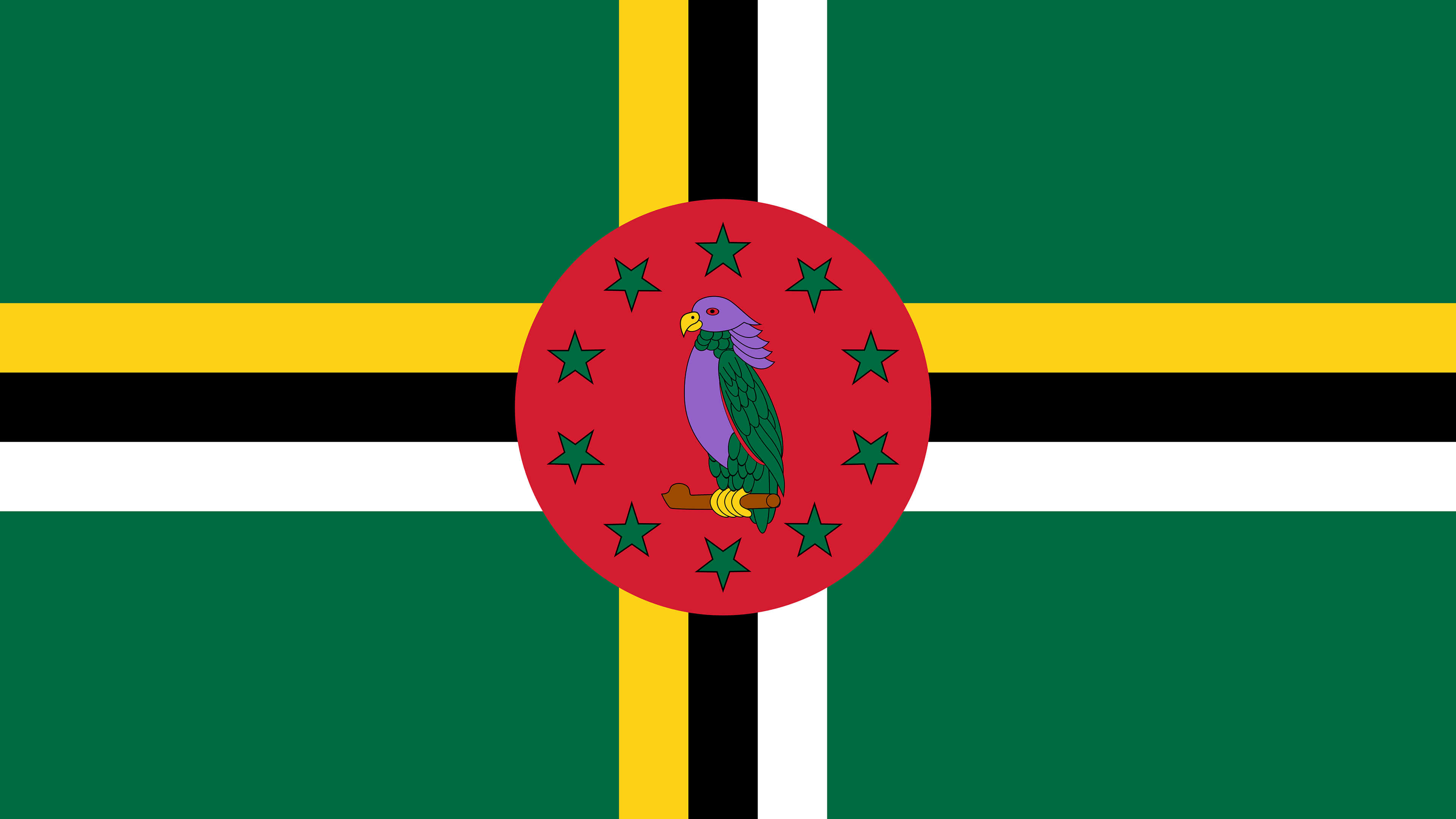 Dominica flag wallpapers, Free download, High resolution, Flag, 3840x2160 4K Desktop