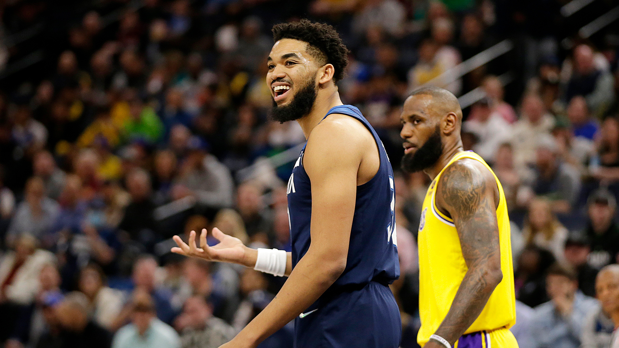 Karl-Anthony Towns, Trash-talking, Lakers rivalry, Controversial remarks, 1980x1120 HD Desktop