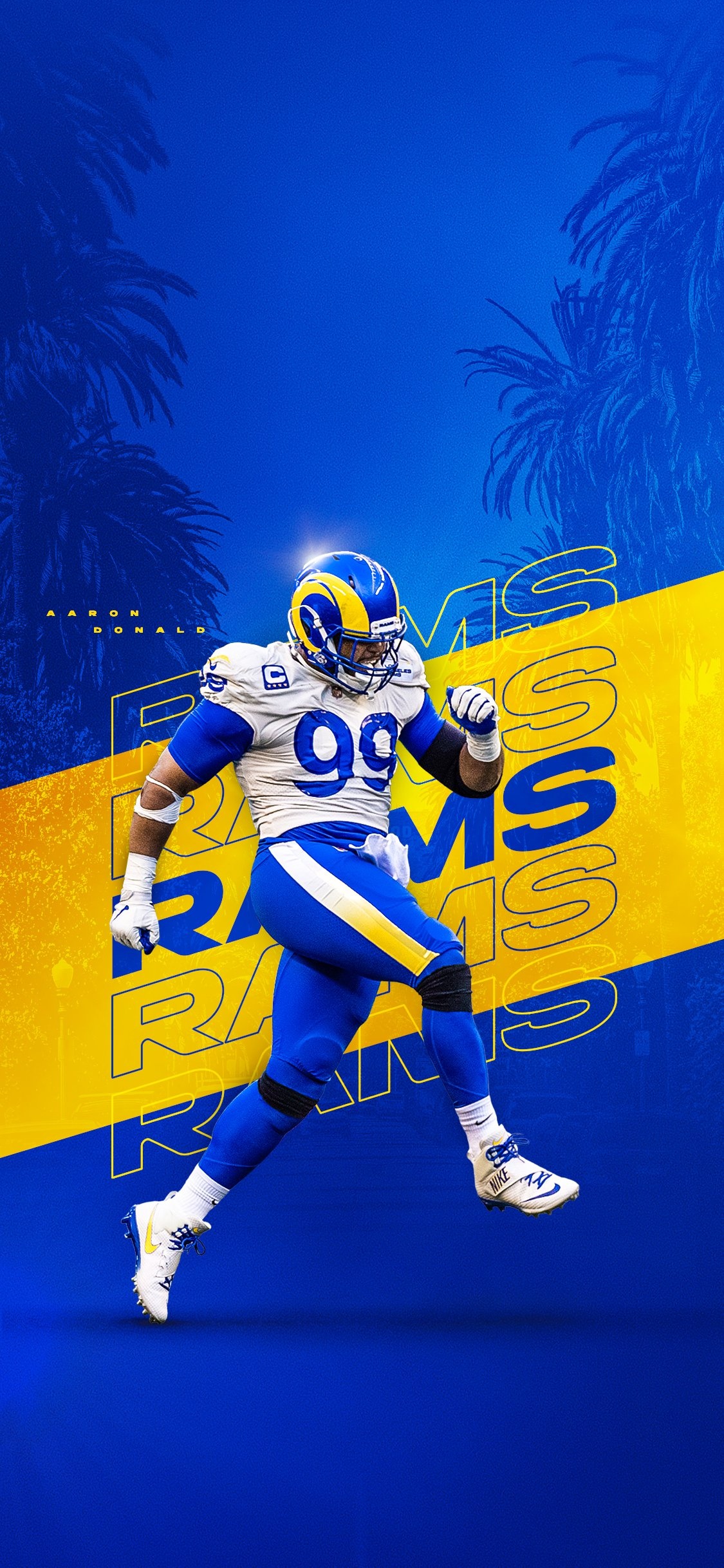 Los Angeles Rams, Sports team, Los Angeles, Player-focused content, 1130x2440 HD Handy