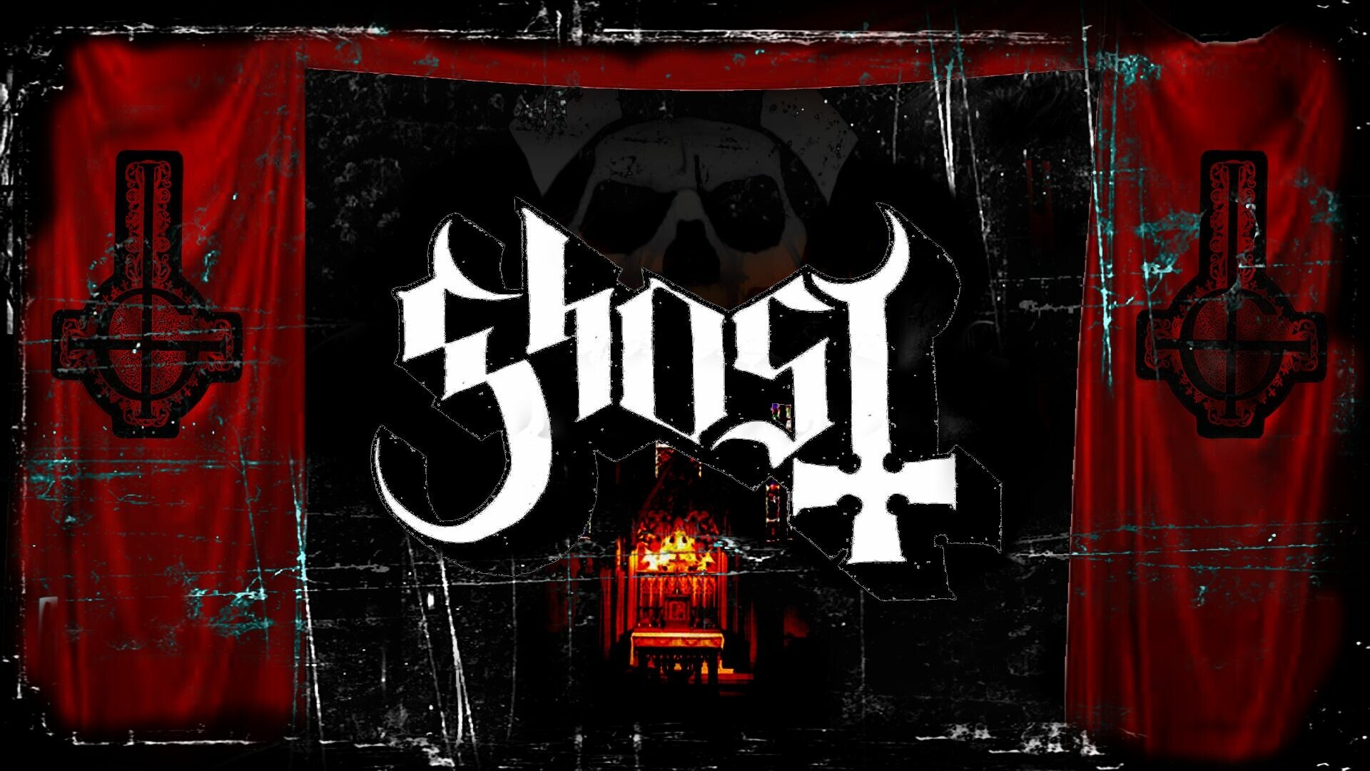 Ghost (Band): "Rats" peaked at number one on the Billboard Mainstream Rock Songs chart. 1920x1080 Full HD Background.