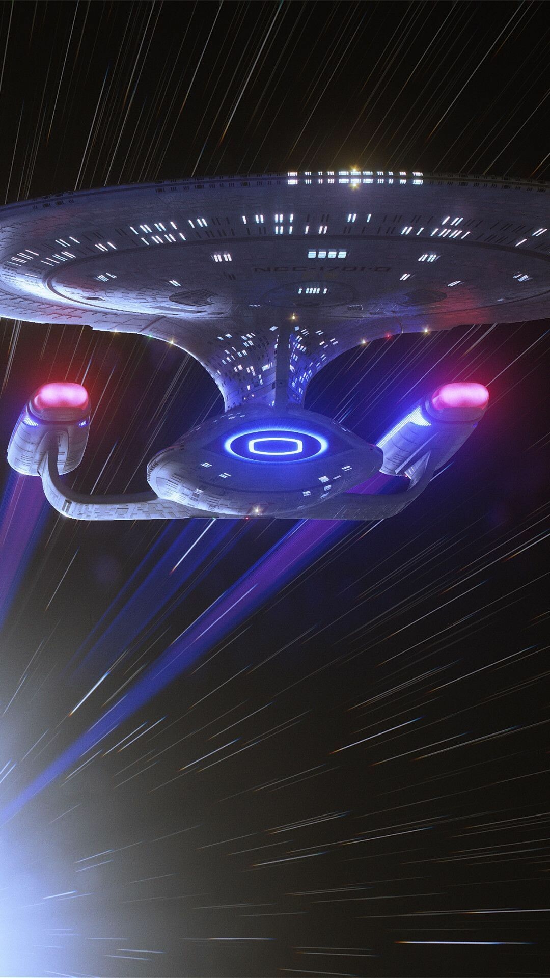 Star Trek: Enterprise NCC 1701-D, Captain Jean-Luc Picard. 1080x1920 Full HD Wallpaper.