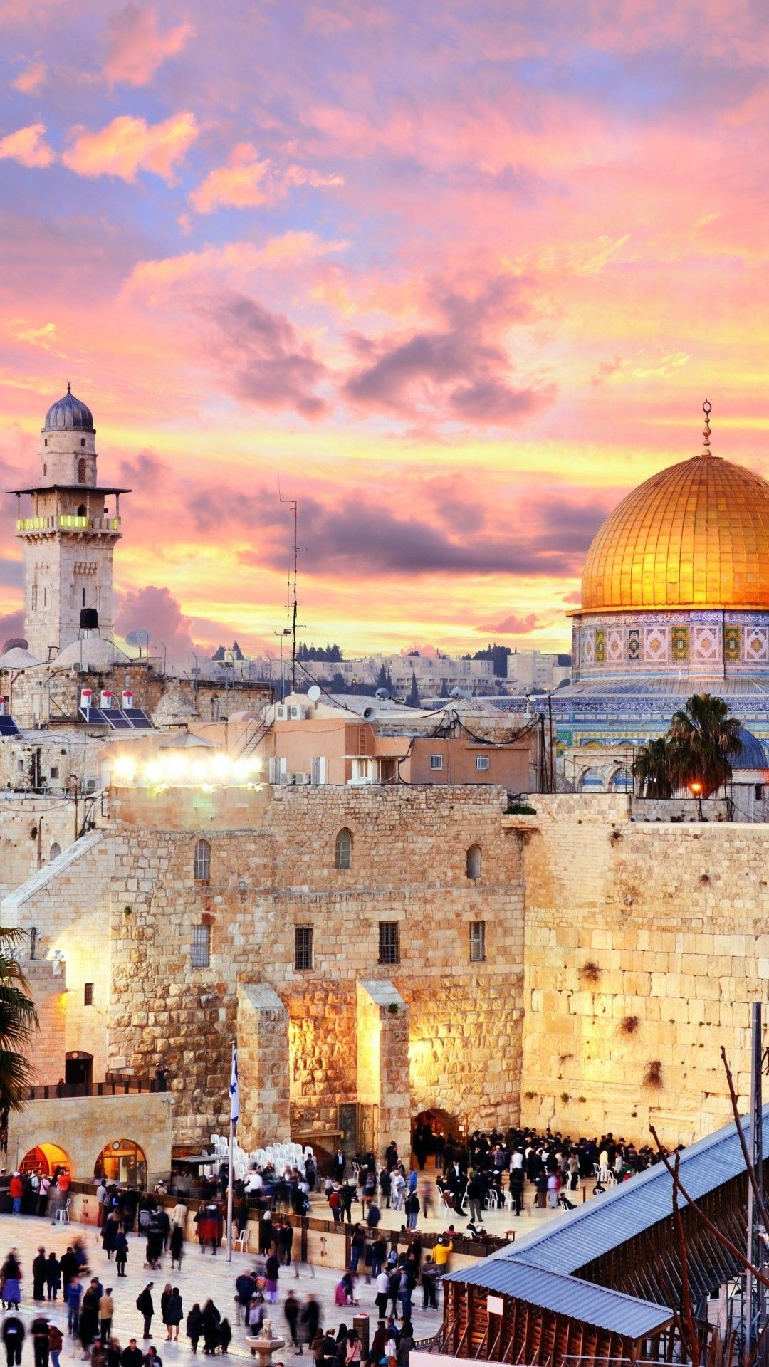 Israel, Jerusalem wallpapers, Dome of the Rock, Travel memories, 1080x1920 Full HD Handy