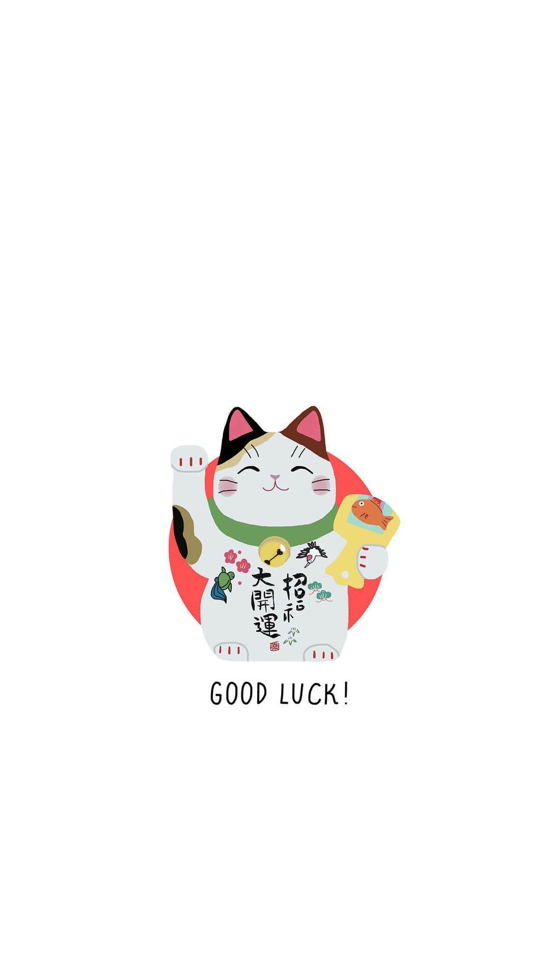 Japanese Lucky Cat, Cute phone wallpaper, Love lucky, Cute patterns, 1080x1920 Full HD Handy
