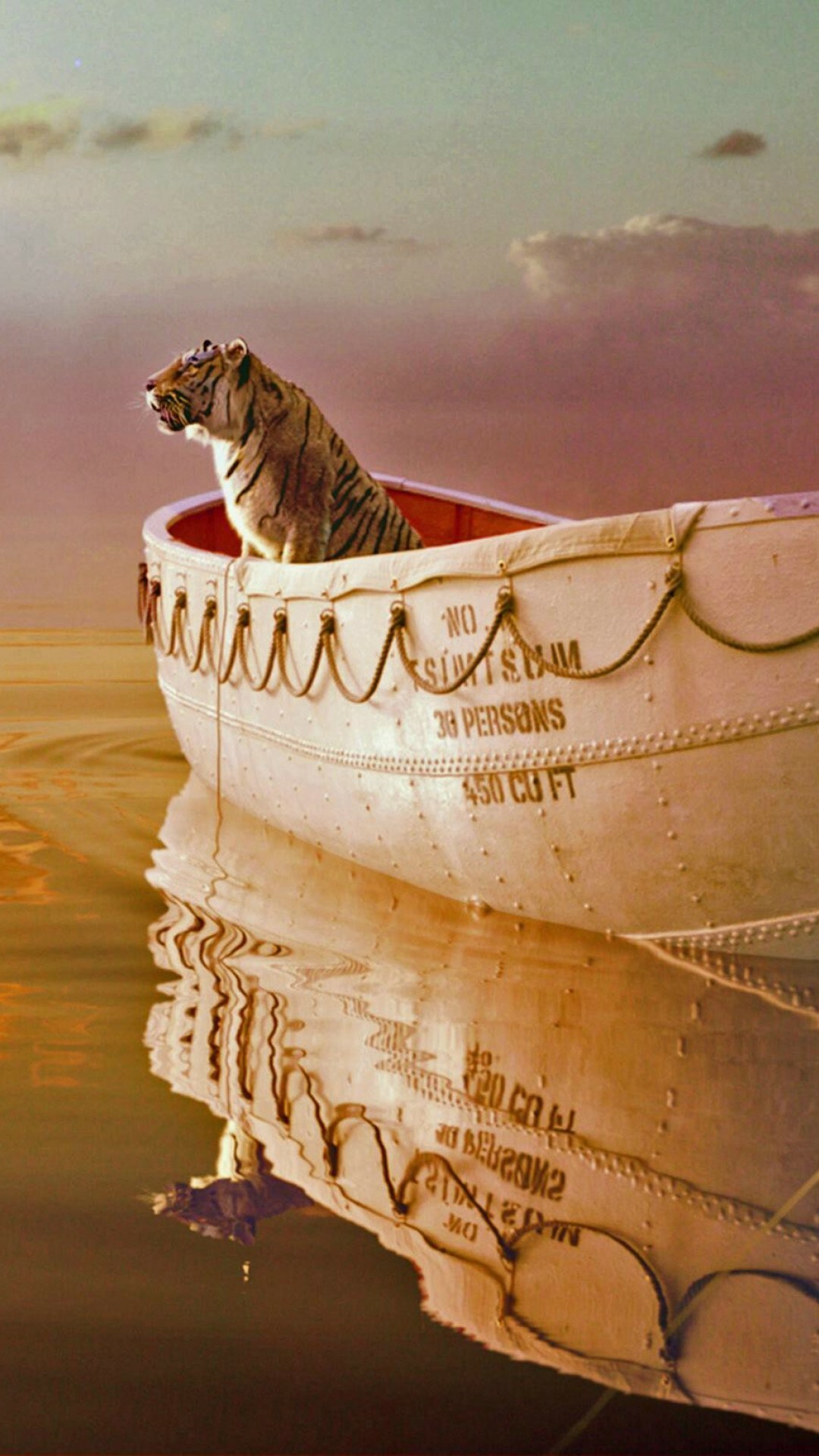 Life of Pi: An exceptional story of survival, Screenplay by David Magee. 1080x1920 Full HD Wallpaper.