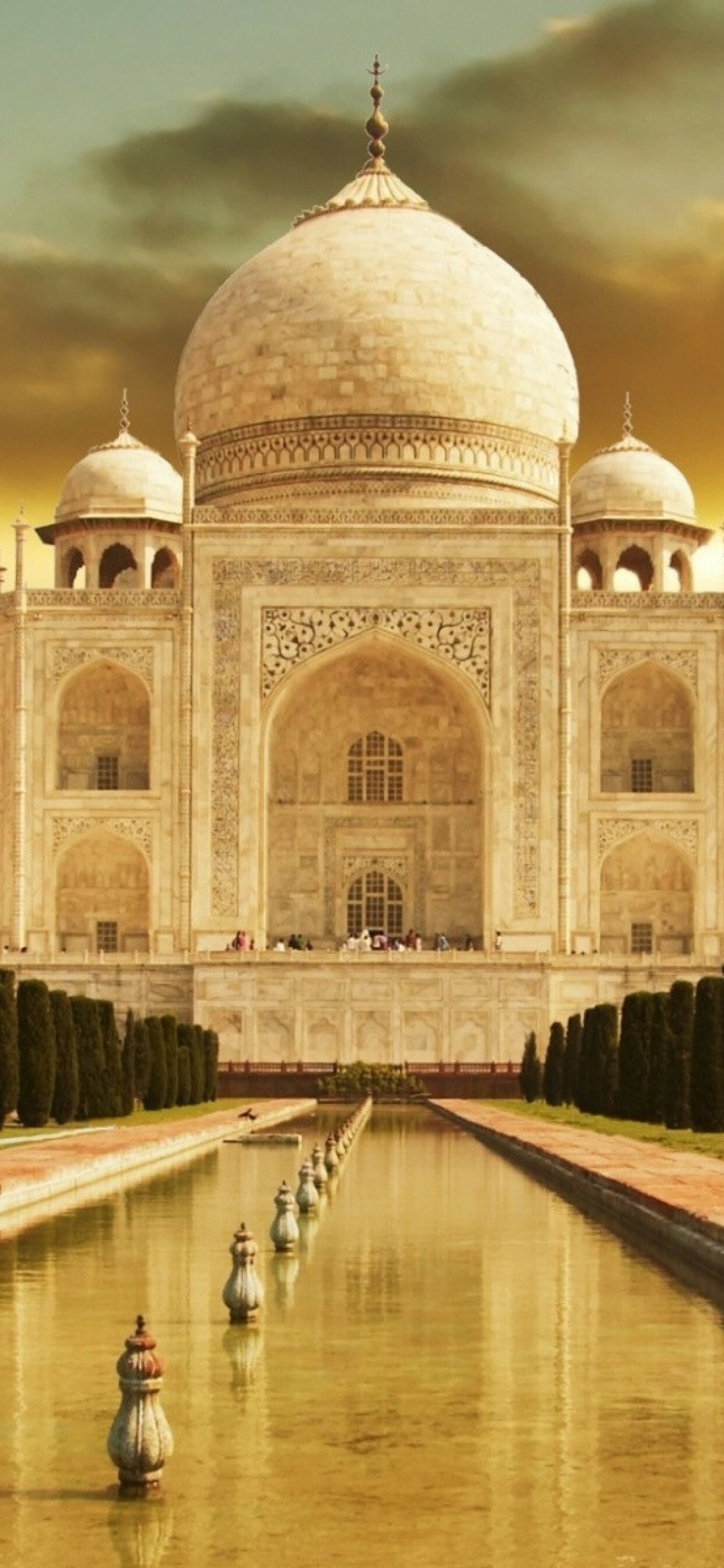 India: A mausoleum complex in Agra, western Uttar Pradesh state. 1250x2690 HD Background.