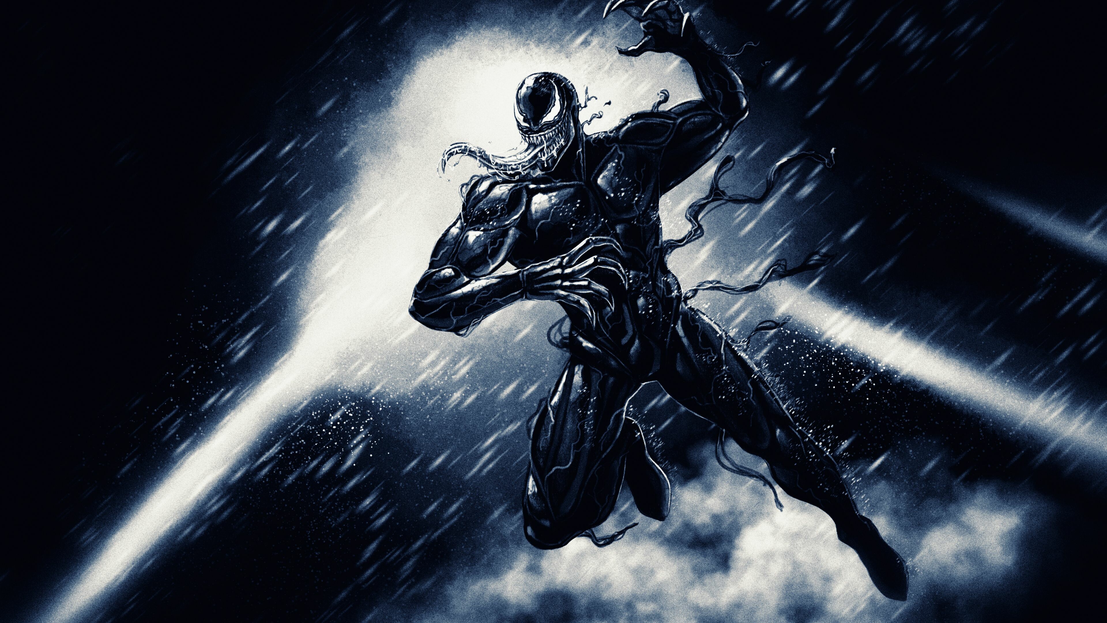 Marvel Villain: Venom, A character appearing in American comic books. 3840x2160 4K Wallpaper.