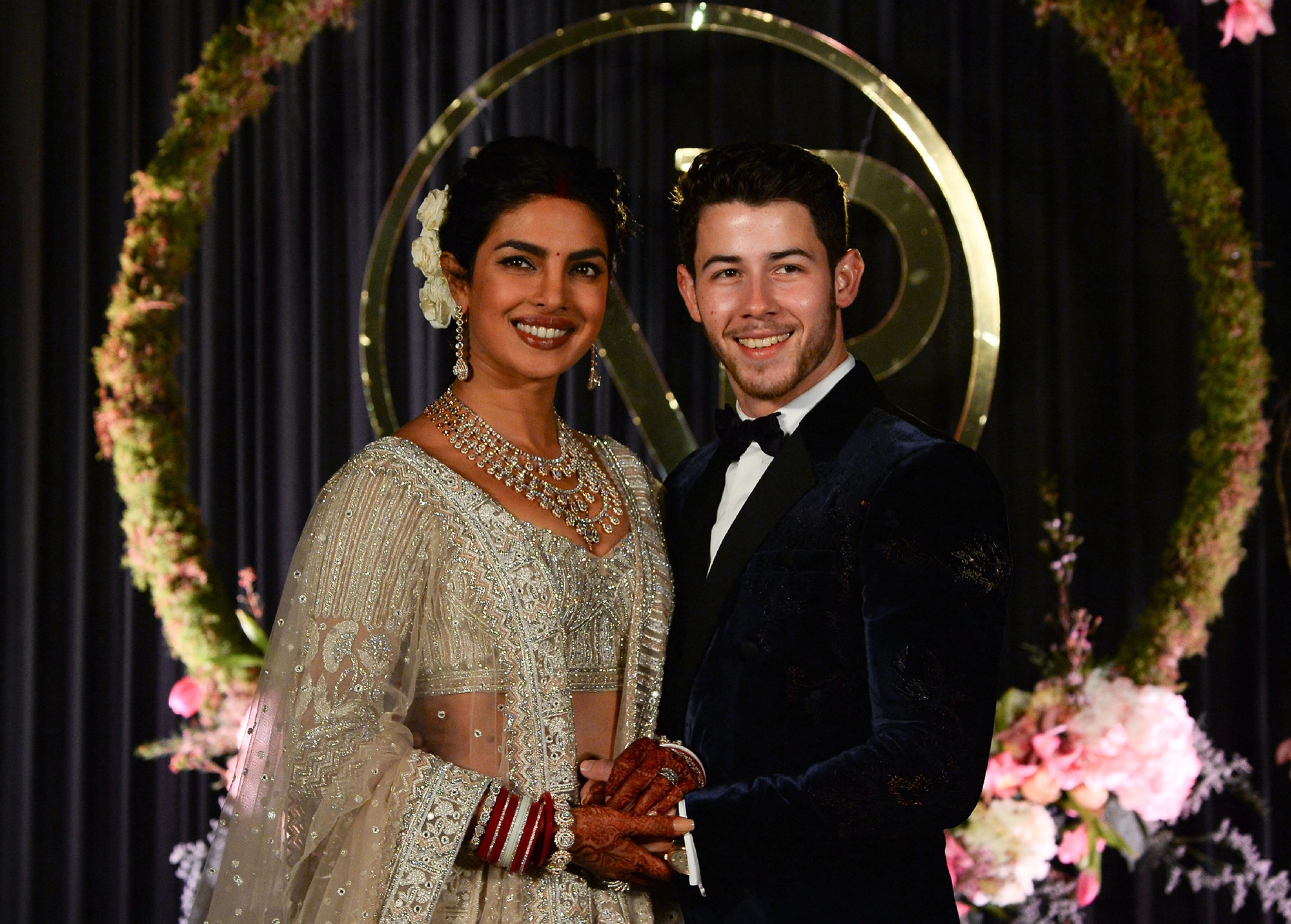 Priyanka Chopra and Nick Jonas: The couple first met in 2016 at the Vanity Fair Oscars party. 2000x1440 HD Wallpaper.