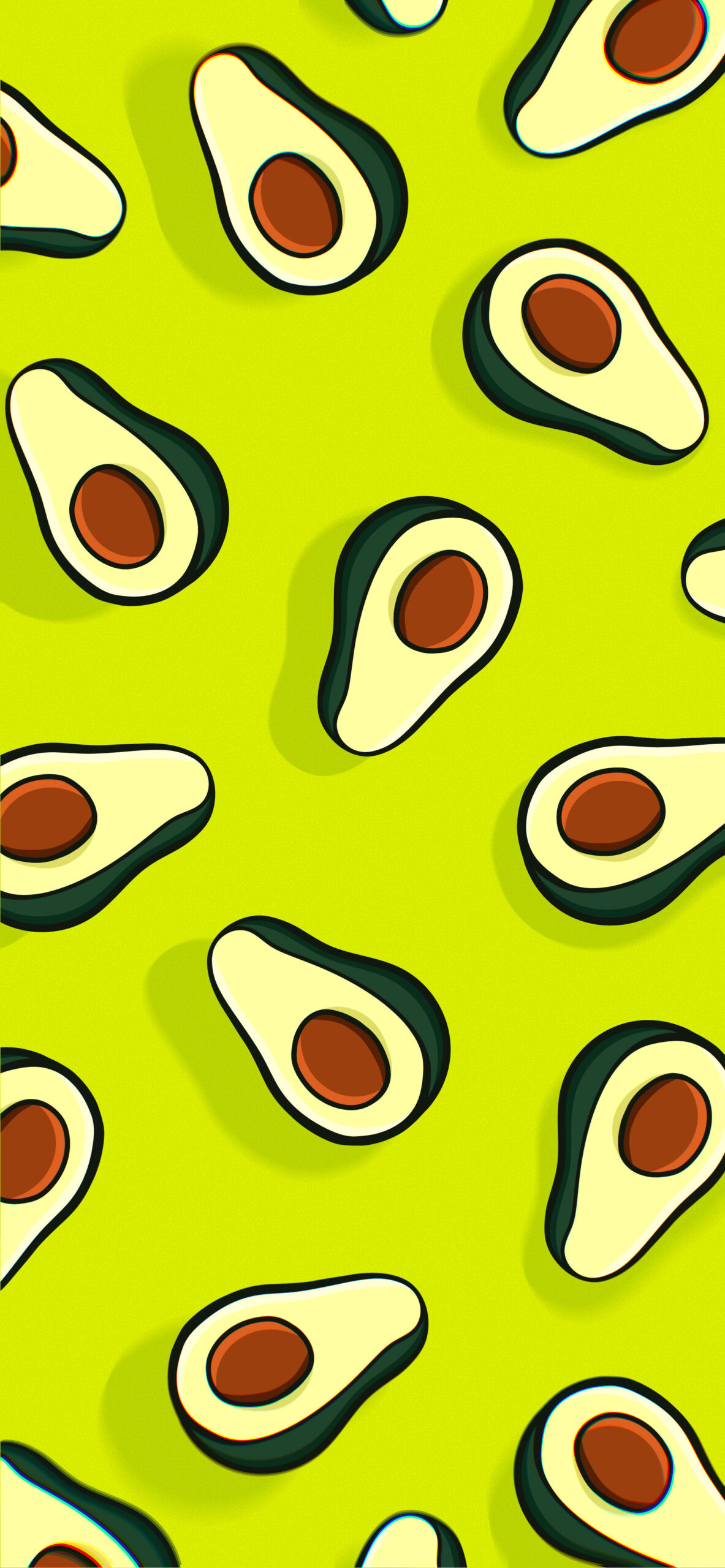 Avocado: A source of vitamins C, E, K, and B6, as well as riboflavin, niacin, folate, pantothenic acid, magnesium, and potassium. 1190x2560 HD Background.