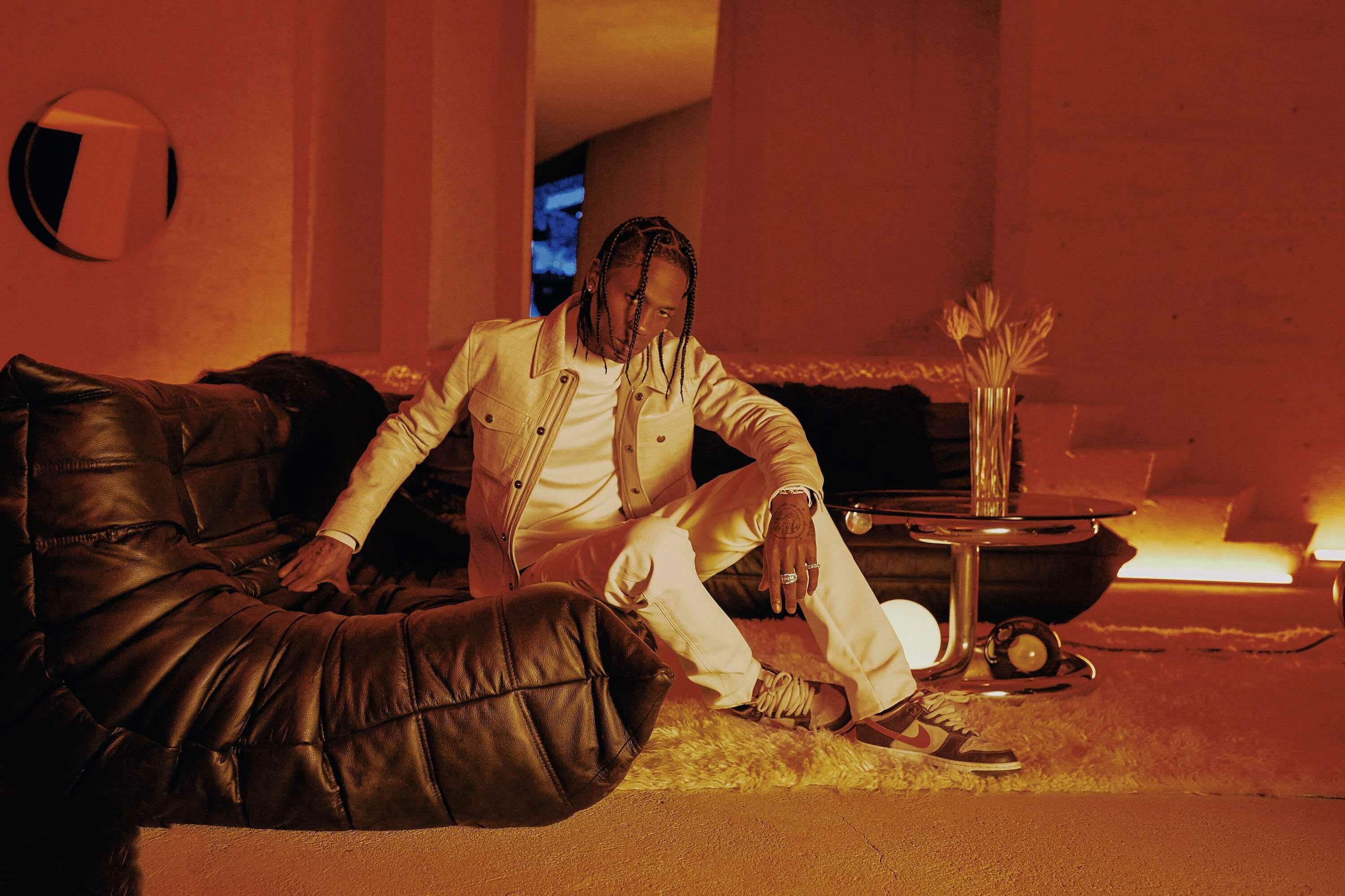 Travis Scott: Signed his first major-label contract with Epic Records and a publishing deal with Kanye West's GOOD Music, 2012. 3000x2000 HD Wallpaper.