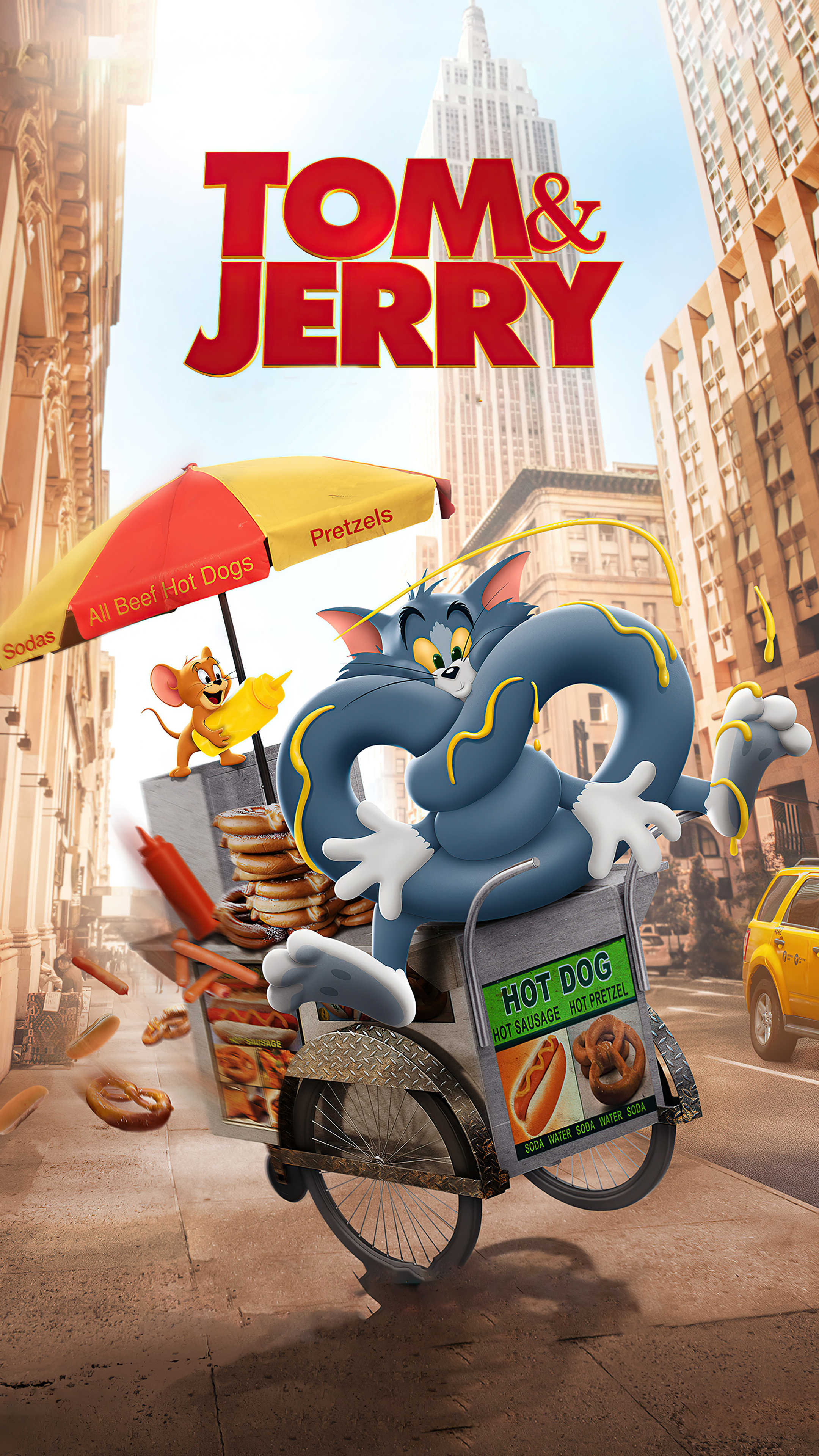 Tom and Jerry 2021, 4k resolution, Stunning visuals, Memorable moments, 2160x3840 4K Handy