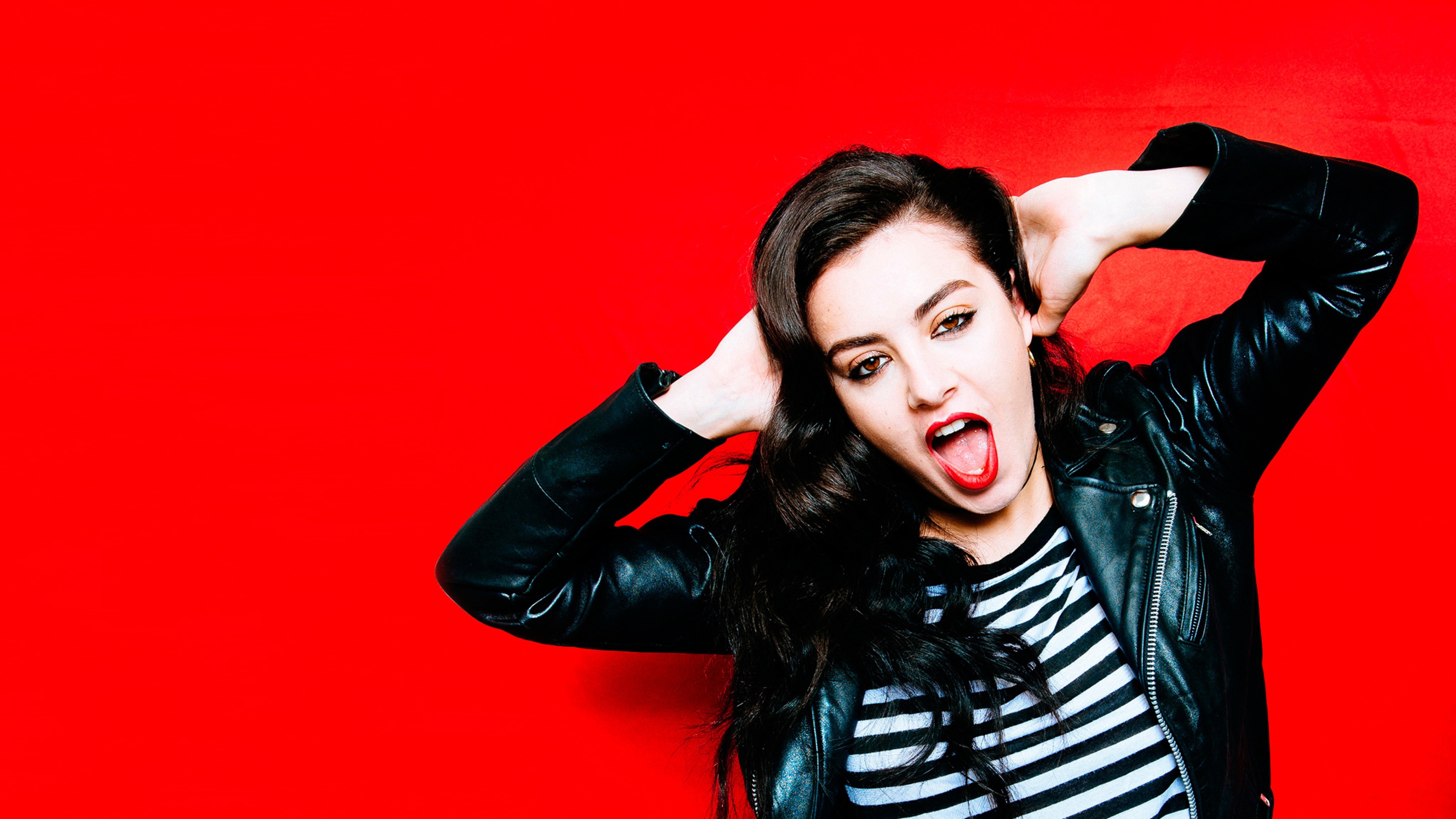 Charli XCX: Charlotte Emma Aitchison, an English singer and songwriter. 3840x2160 4K Background.