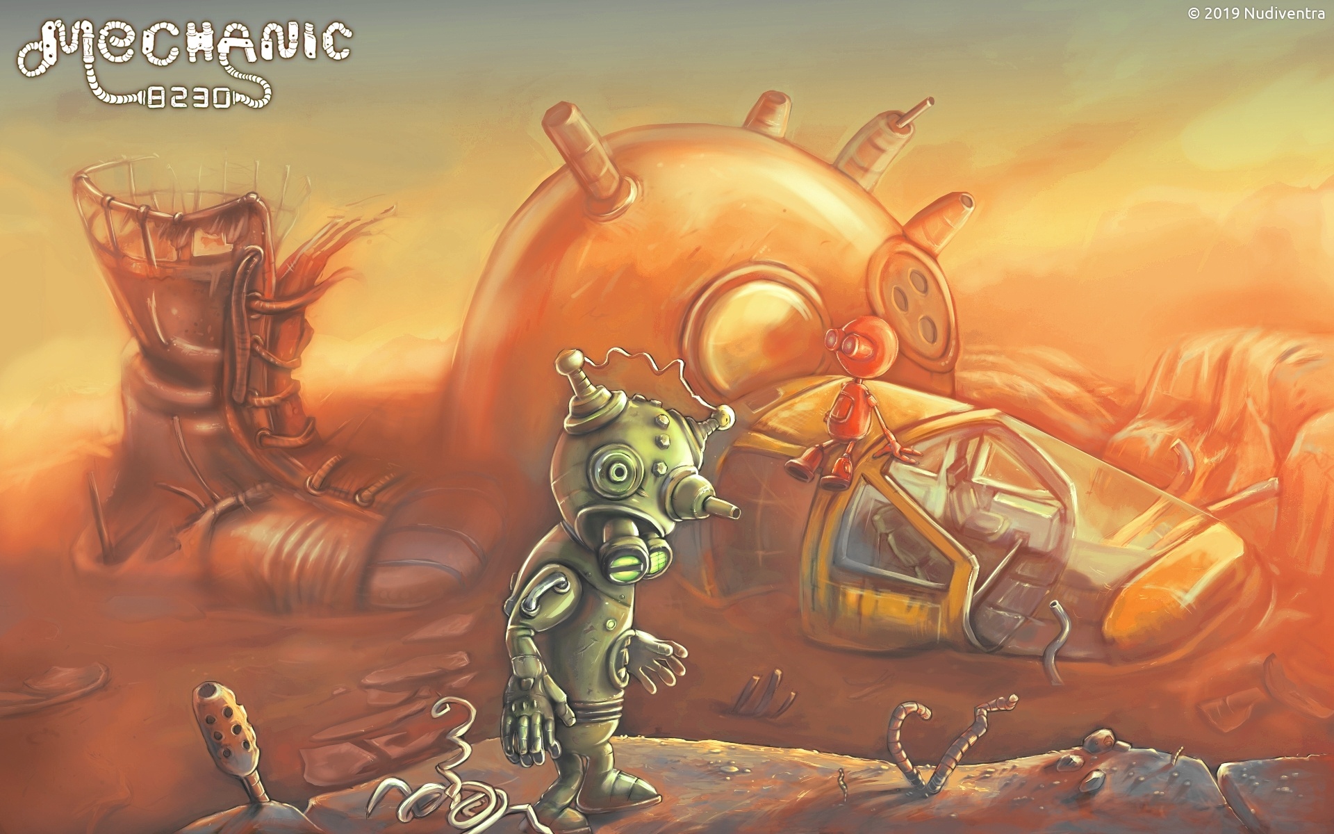 Mechanic 8230 (Game): Escape from Ilgrot, Game with cyberpunk elements. 1920x1200 HD Background.