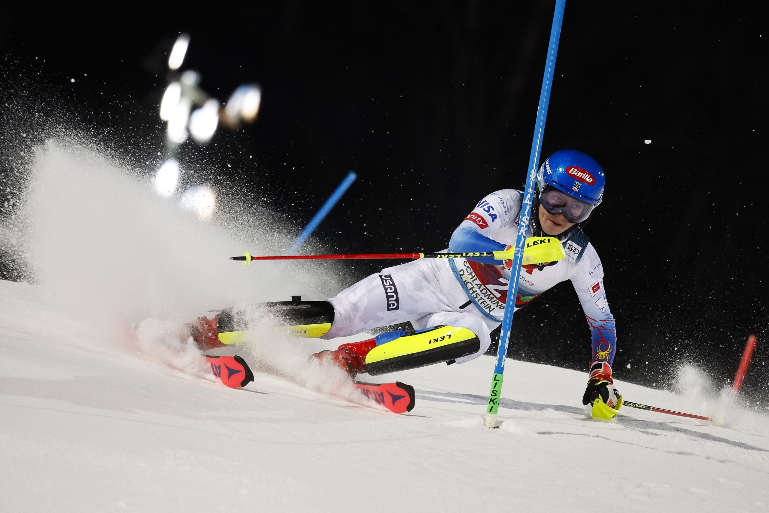 Slalom: Discipline involving downhill between poles or gates, Gliding on snow, Austria. 2560x1710 HD Wallpaper.