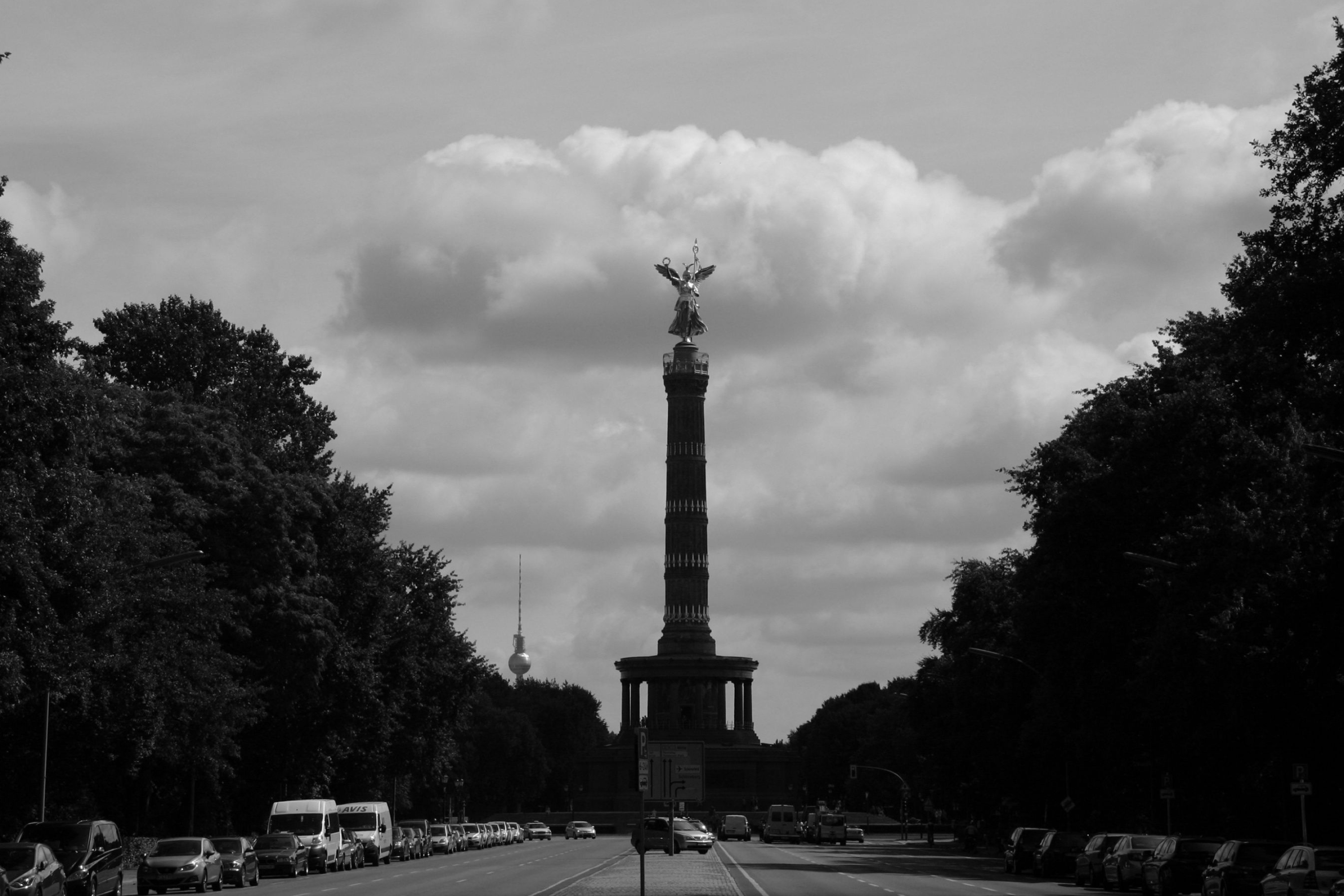 Berlin city, Black and white, Urban contrast, Timeless charm, 3000x2000 HD Desktop